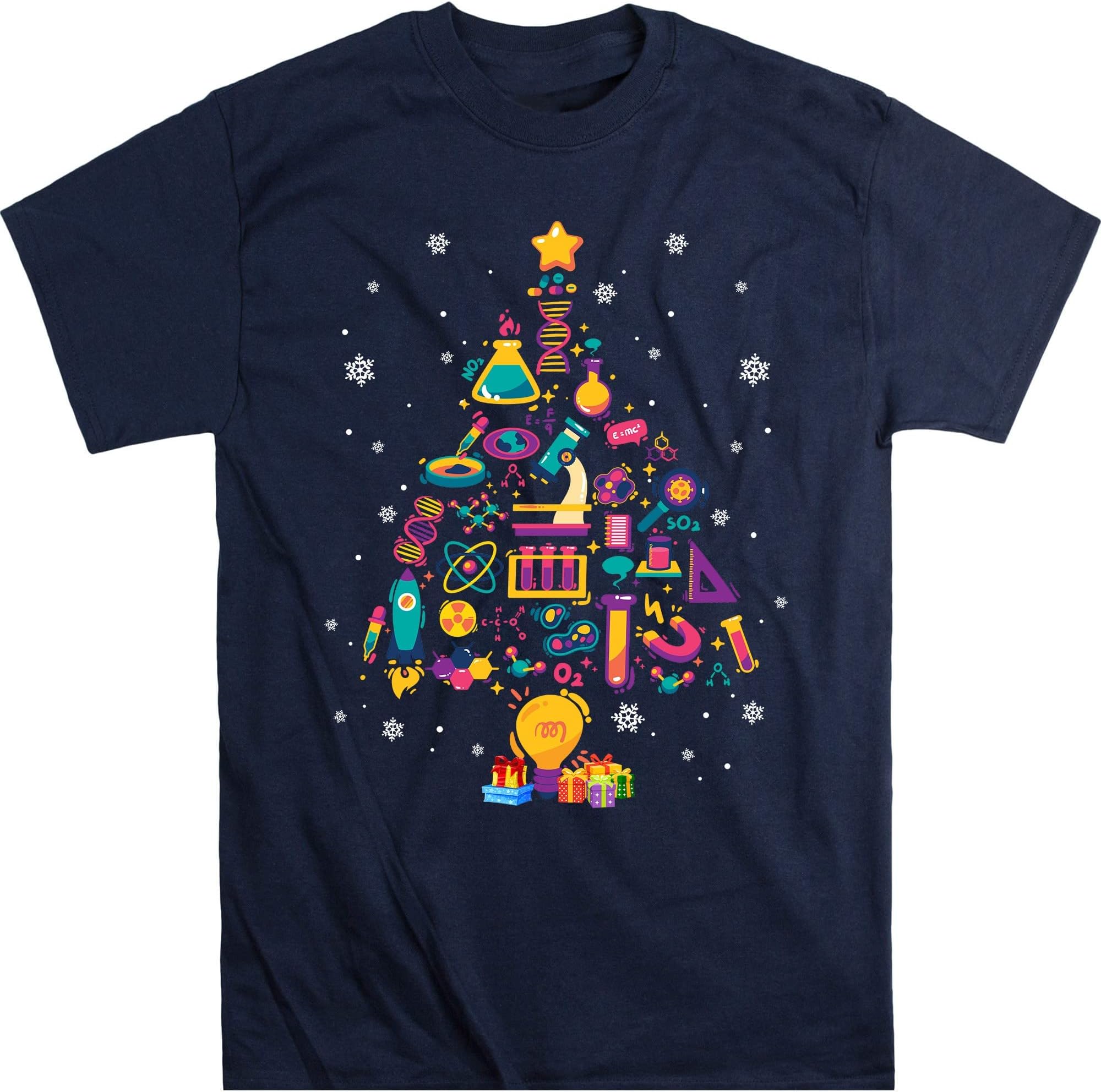 Lab Tech Christmas Tree Shirt, Merry Christmas Lab Tech Shirt, Laboratory Technician Shirt, Lab Tech Life, Phlebotomist – Navy/4X-Large