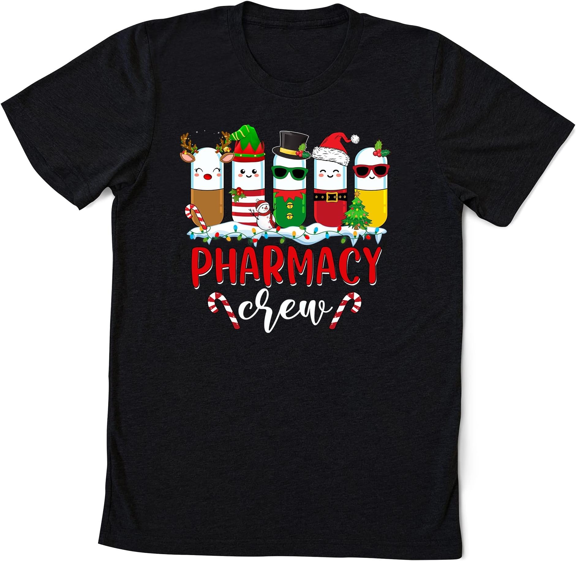 Happy Christmas Pharmacy Squad Shirt, Pharmacy Assistant, Christmas Pharmacy Life Gift Shirt, Pharmacist Christmas Multicolored