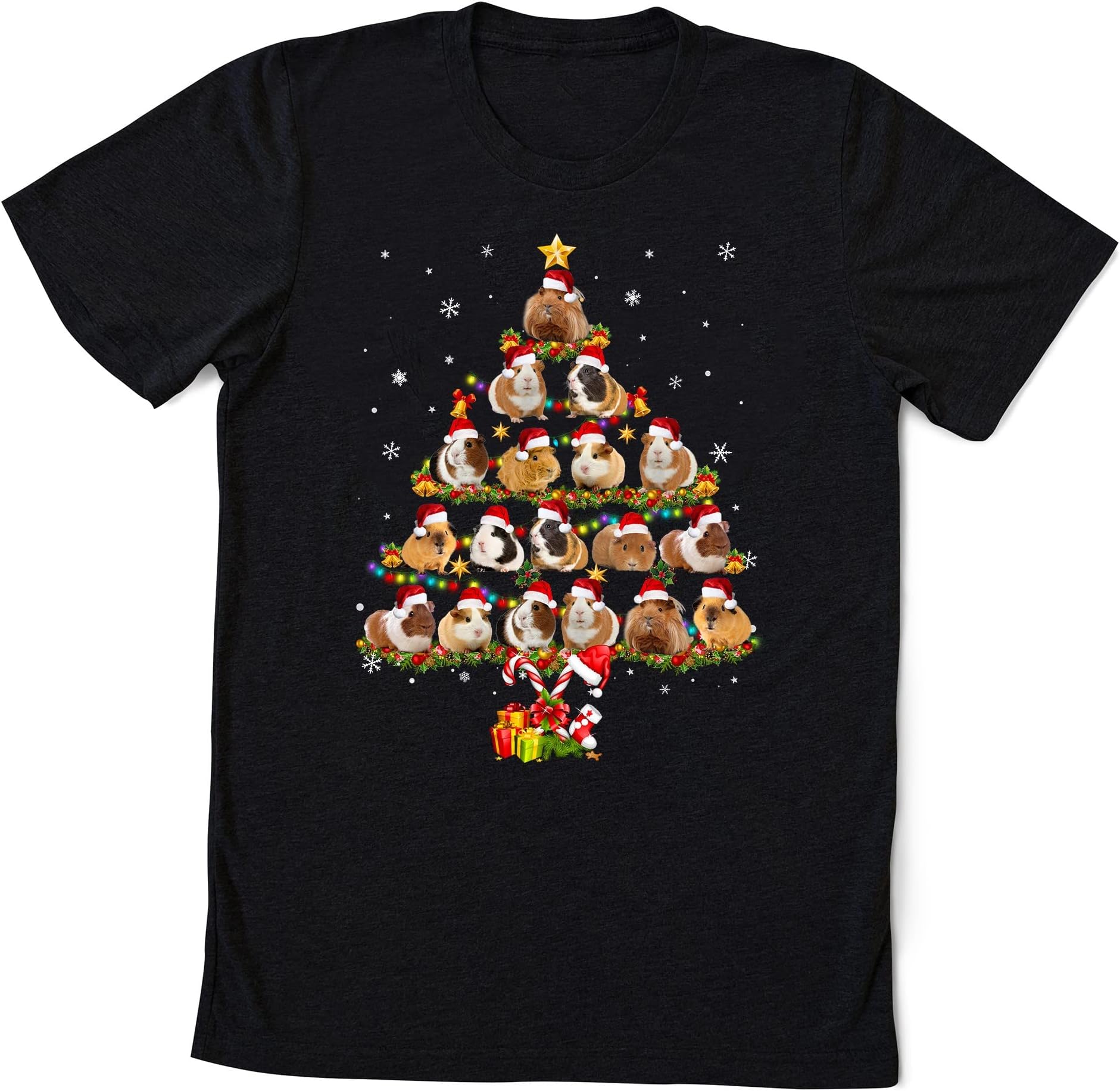 Guinea Pig Christmas Tree Toddler Shirt, Guinea Pig Lover Kid Shirt, Guinea Pig Lover Shirt, Guinea Pig Funny Kids Shirt, Merry Multicolored