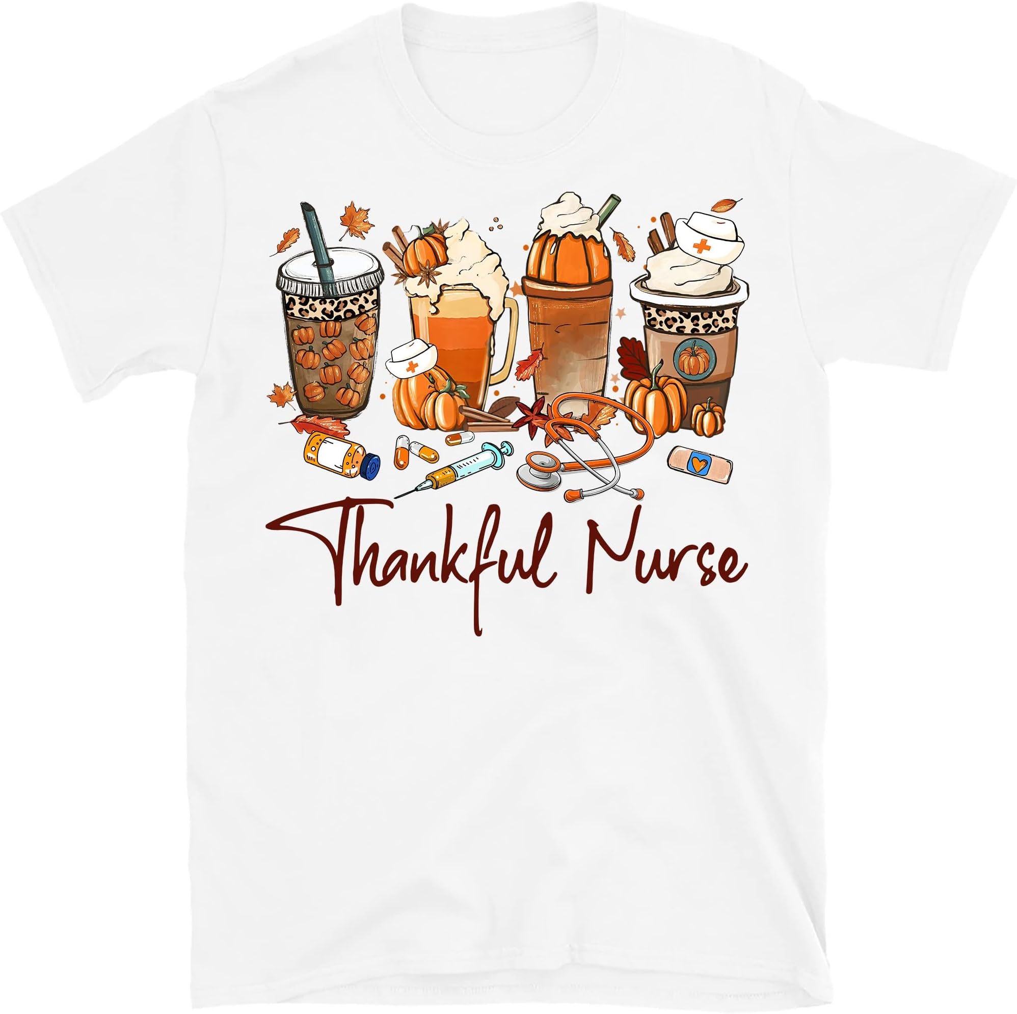 Thanksgiving Nurse Shirt, Thankful Shirt, Coffee Sweatshirt, Fall Sweatshirt for Coffee Lover Gift, Thankful Blessed