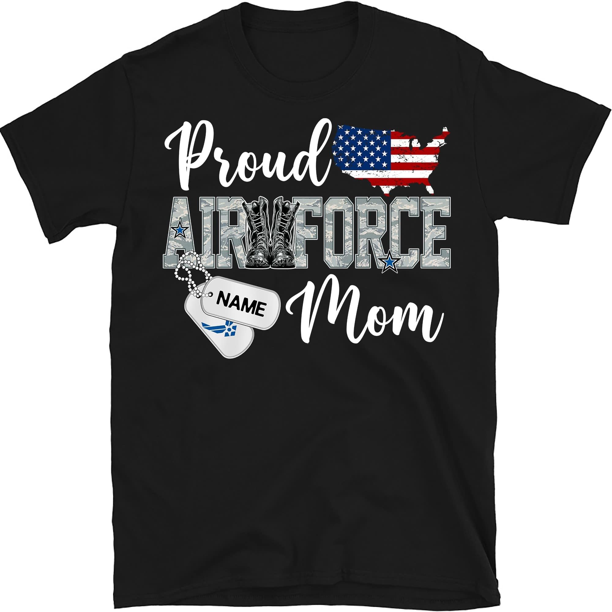 Personalized Proud Air Force Family Shirt, Air Force Mom Shirt, Air Force Graduation Shirt, Troops Shirt, U.S Airman, Military Family Shirts