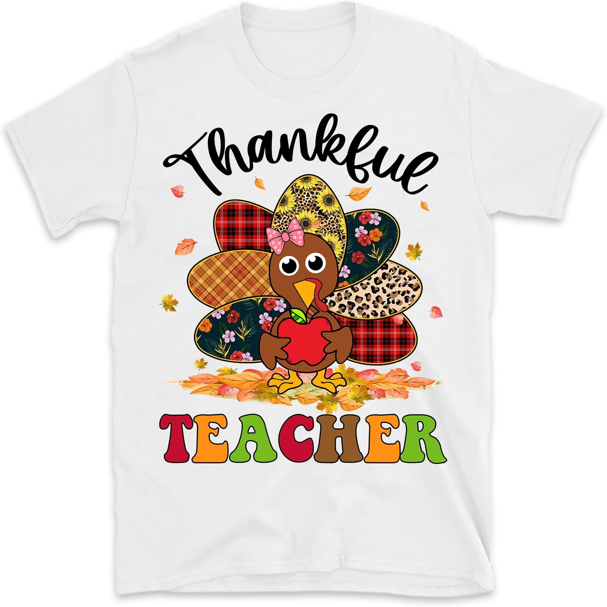 One Thankful Teacher Shirt,Thanksgiving Teacher Shirt,Rainbow Teacher Shirt,Nurse Teacher Shirt,.Shirt for Teacher,Teacher Gift
