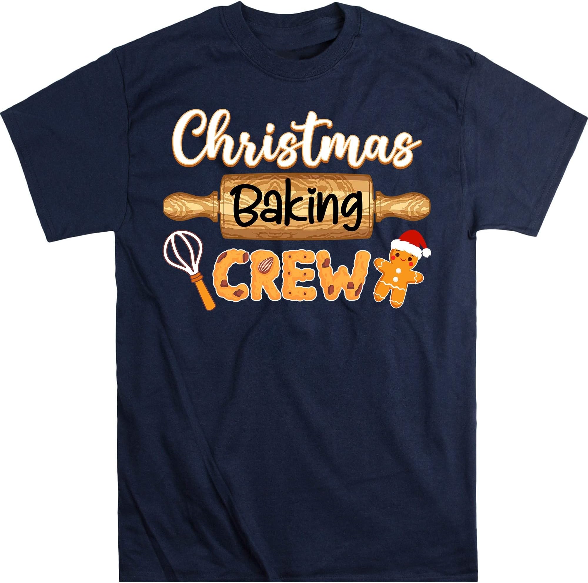 Christmas Baking Crew Shirt, Cookie Baking Shirt, Christmas Family Baking Shirt, Christmas Group Shirts, Cookie Eating – Navy/XX-Large