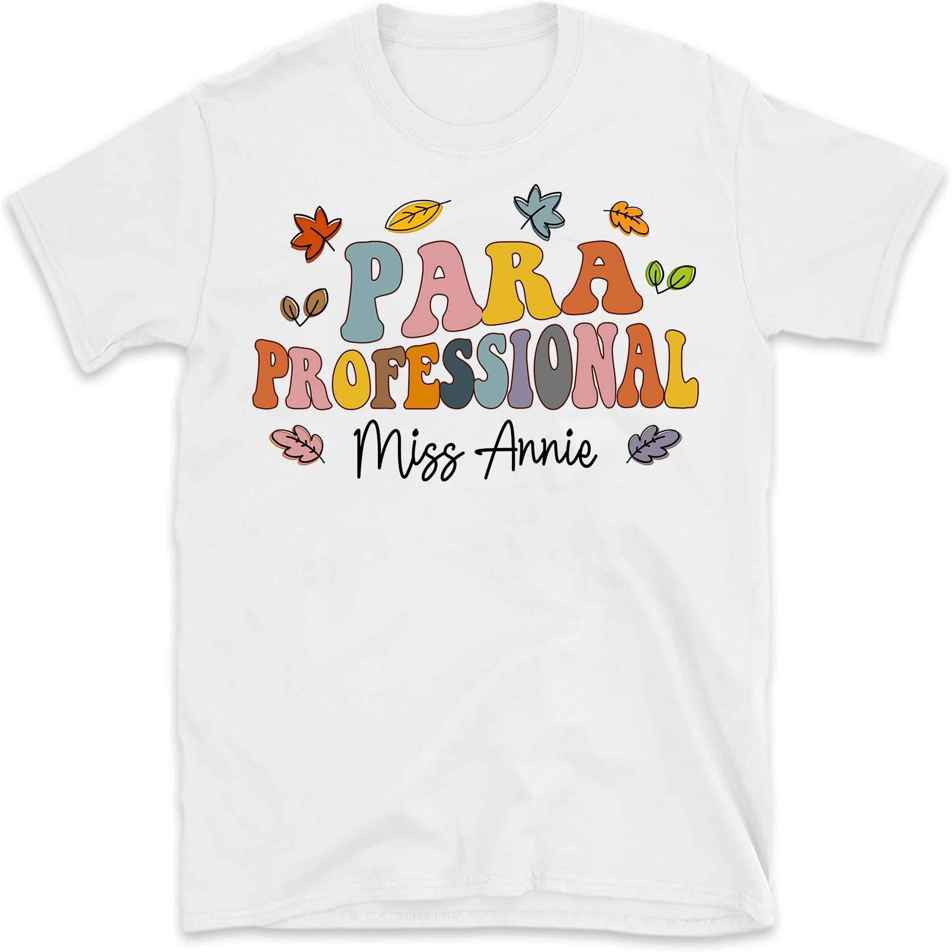 Paraprofessional Sweatshirt, Personalized Paraprofessional, Custom Paraprofessional Groovy para Team, para Crew, Autumn Paraprofessional Multicolored