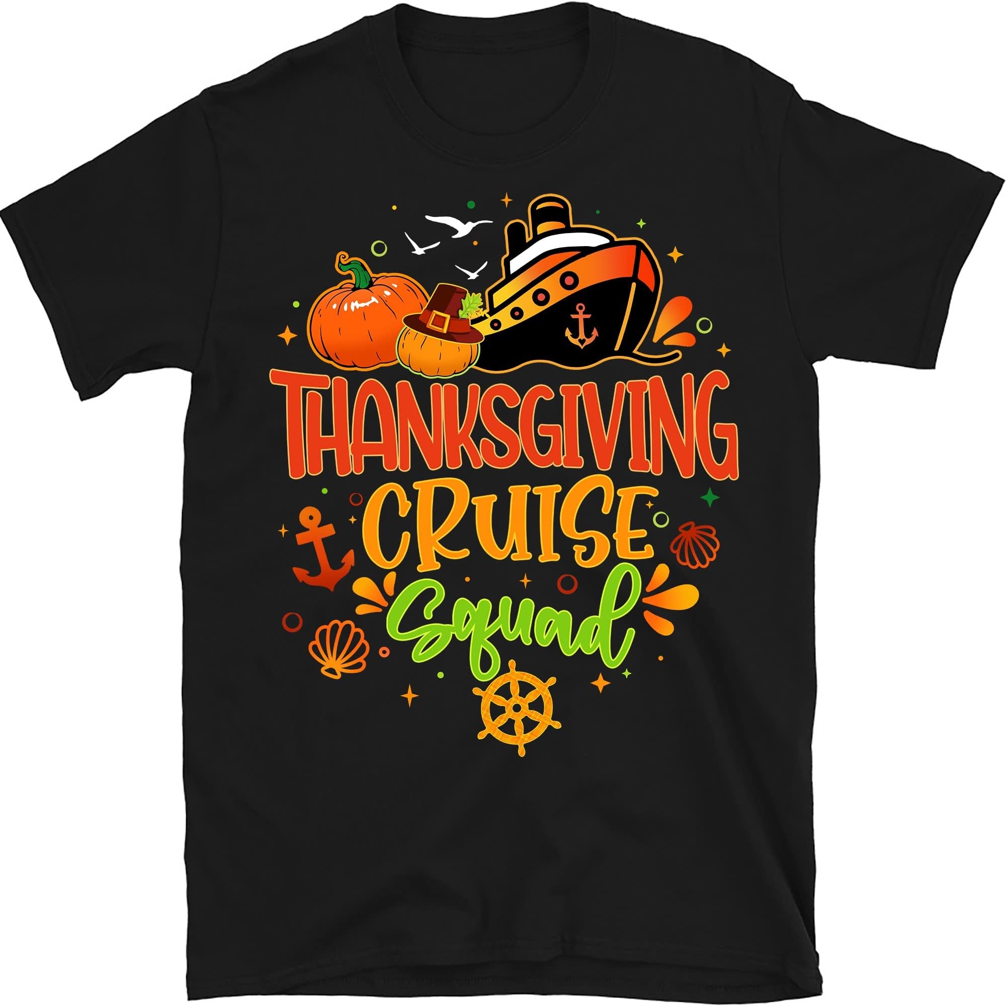 Thanksgiving Family Cruise 2022 Shirt, Matching Cruise Shirt, Fall Cruise Gift, Family Cruise Matching Tee, Thanksgiving Family Tee Multicolored