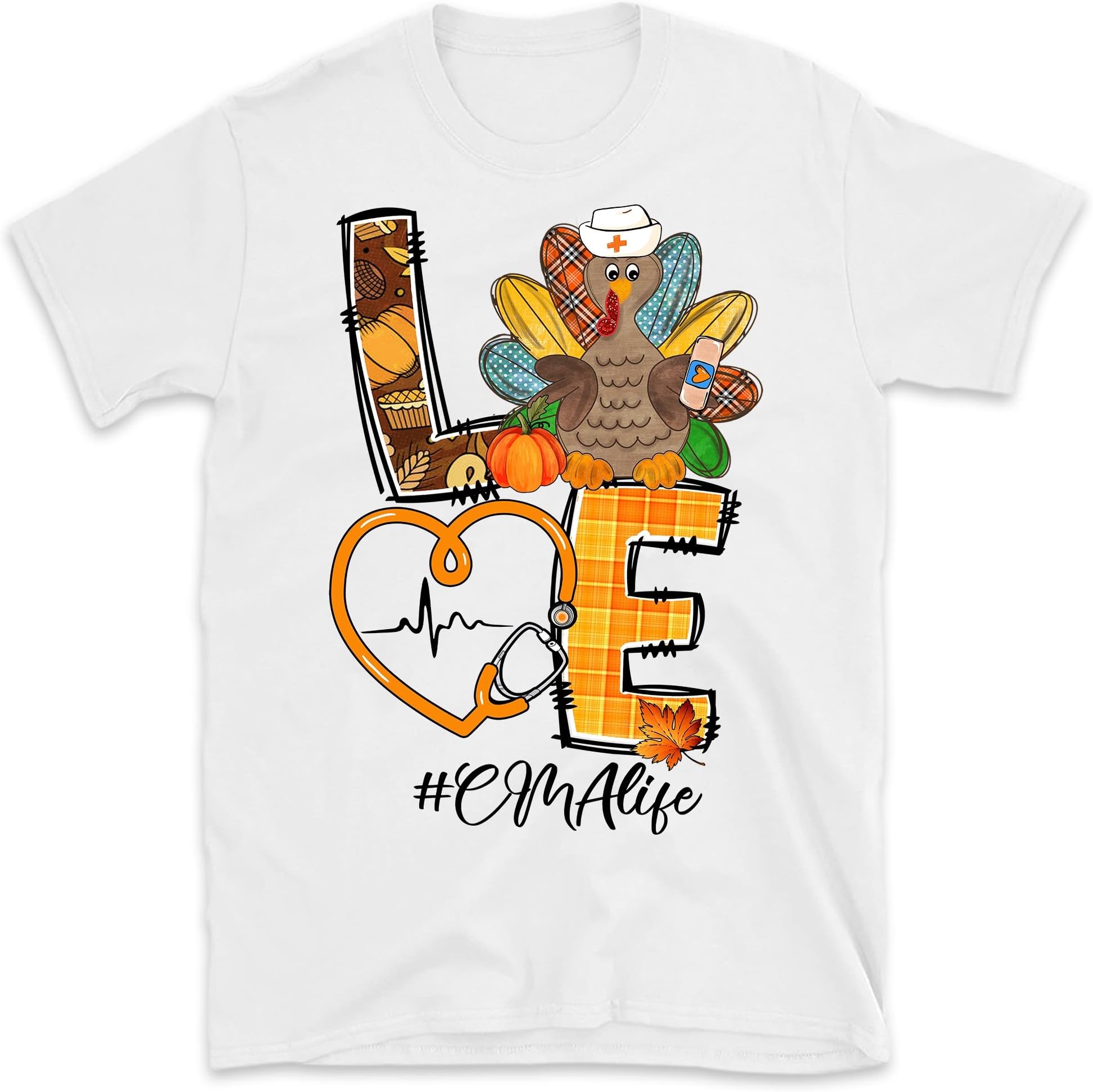 Thanksgiving Turkey Nurse Life Shirt, Pumpkin Spice Nurse Shirt, Happy Fall Y'all, Hello Fall Shirt,Thanksgiving Shirt, Nurse Thanksgiving Gift