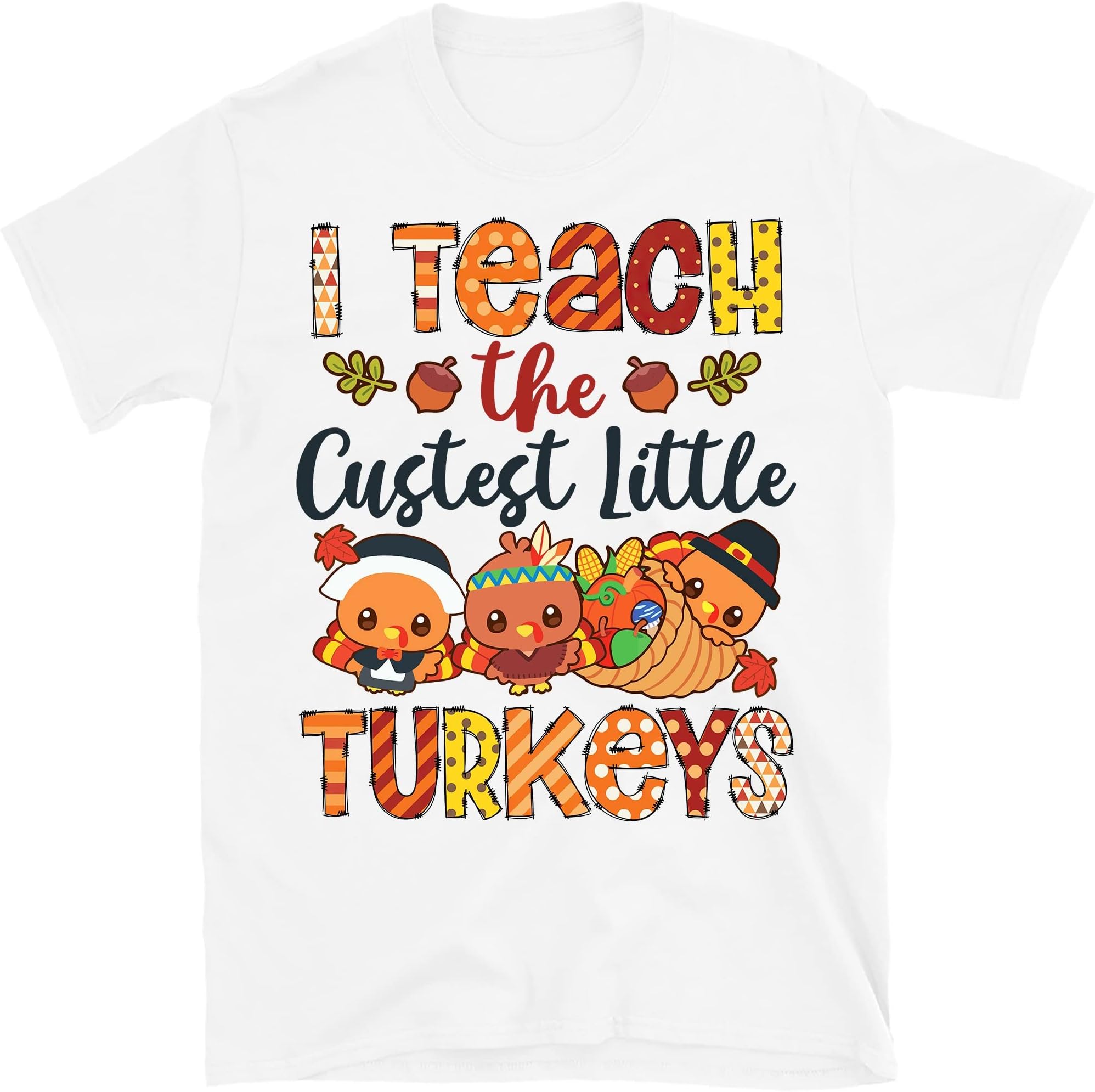 Retro Teacher Thanksgiving Shirt, Thankful Teacher Shirt, Elementary School Teacher Tee, Teach Cutest Turkeys Tee
