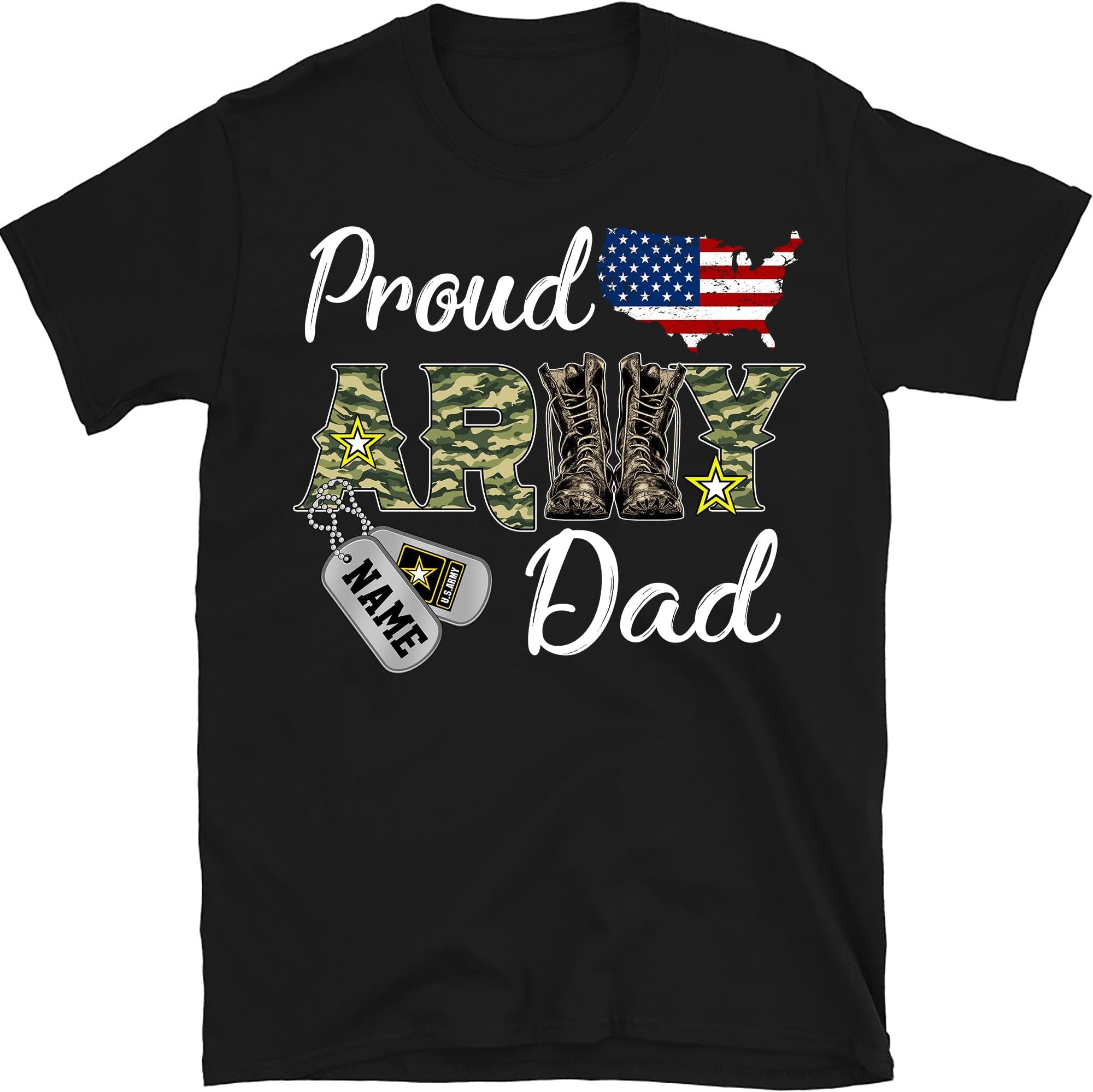 Proud Army Family Shirts, Cool USA Navy Dad Mom Tshirt, Custom Army Family Outfits, Patriotic Shirt, 4th of July Shirt, National Guard Shirt