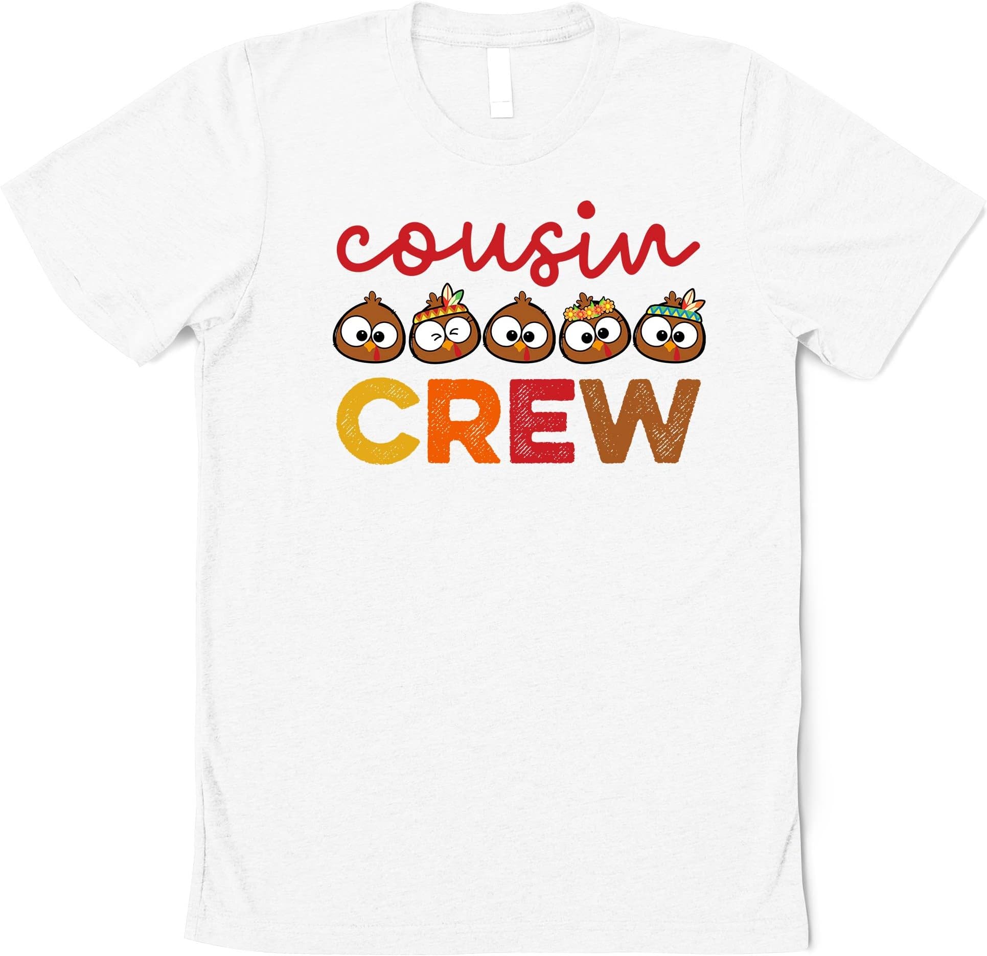 Cousin Crew Turkey Shirts, Cousin Crew Thanksgiving Shirts, Thanksgiving Kids Shirts, Cousin Crew, Turkey Shirt, Thanksgiving Shirt Multicolored