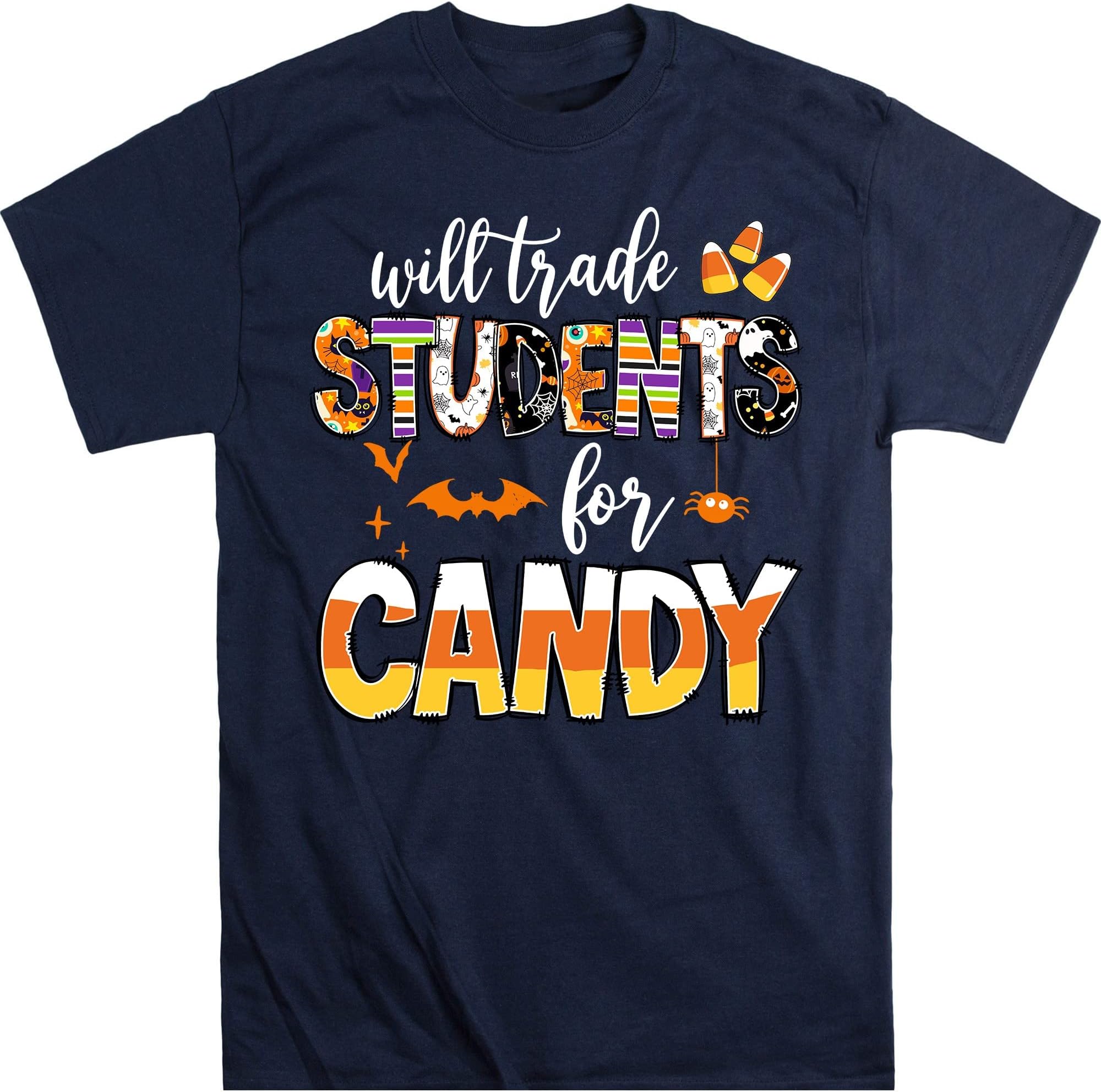 Will Trade Students for Candy Shirt, Teacher Halloween Shirts, Halloween Teacher Gift, Kindergarten Teacher Shirt