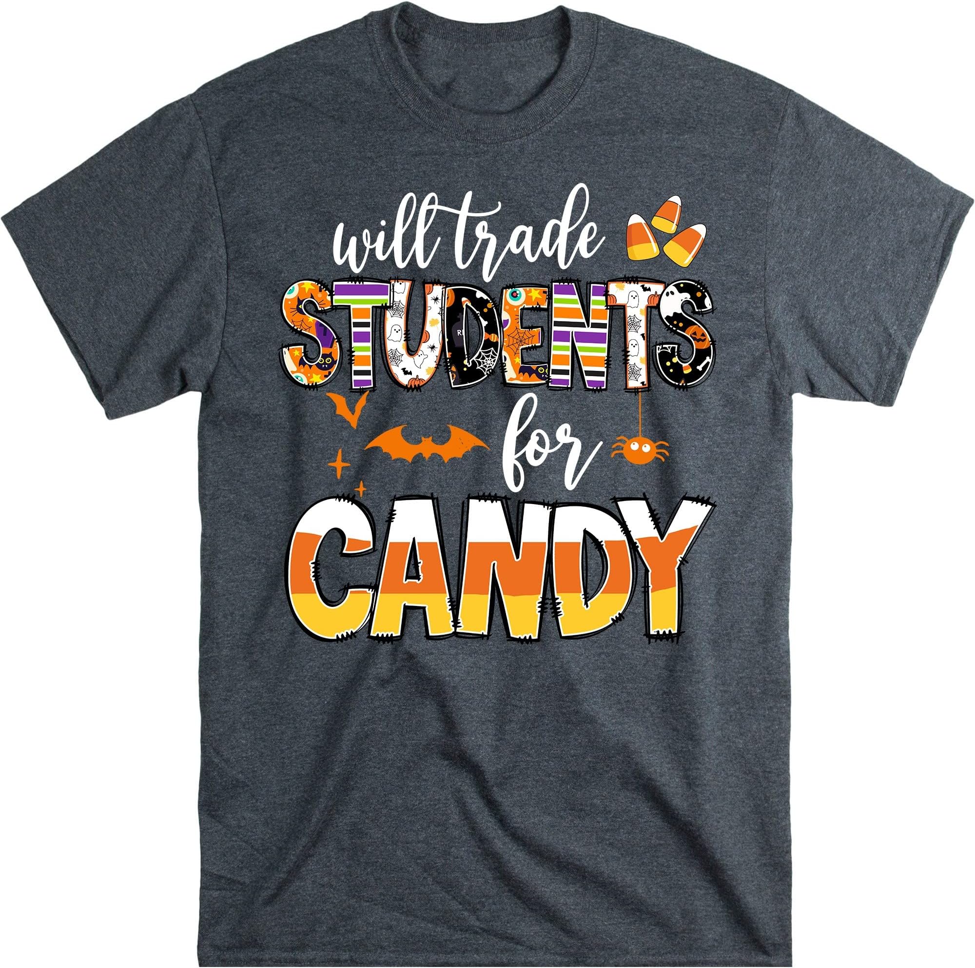 Will Trade Students for Candy Shirt, Teacher Halloween Shirts, Halloween Teacher Gift, Kindergarten Teacher Shirt