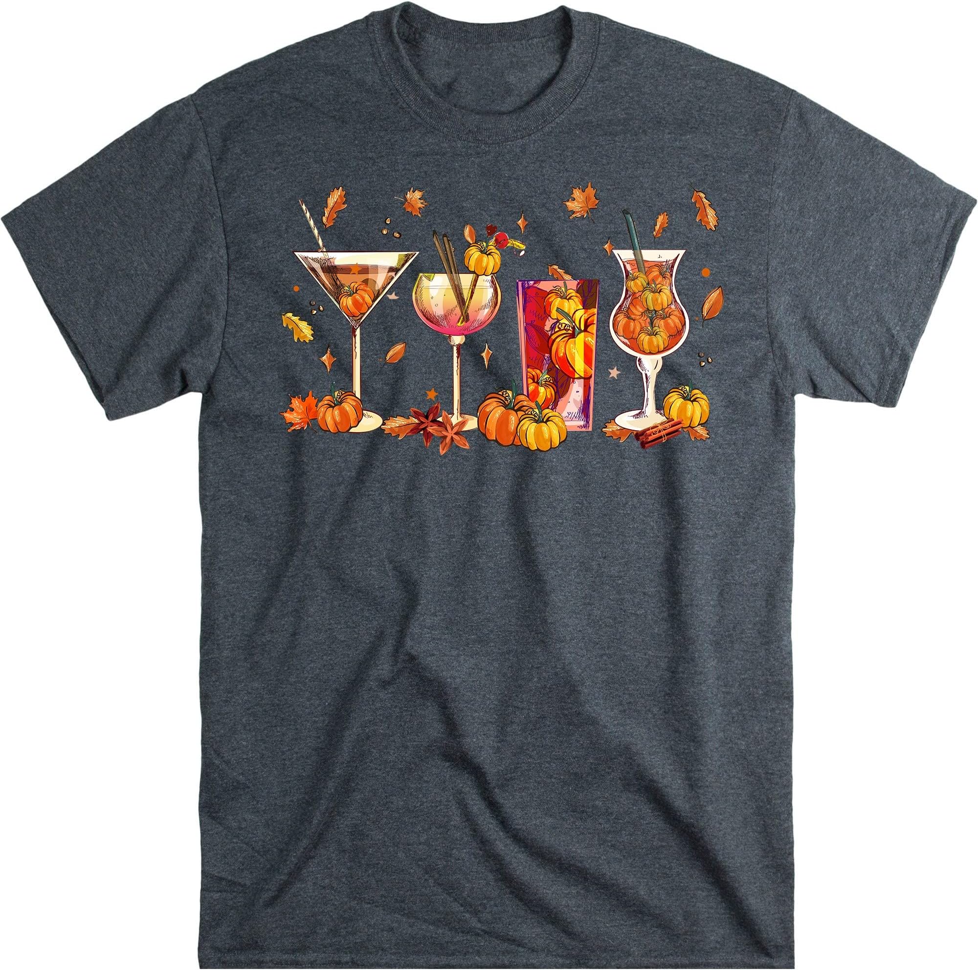 Fall Wine Shirt, Pumpkin Mulled Wine Iced, Pumpkin Spice Shirt, Warm Cozy Autumn Shirt, Thanksgiving Cocktail Shirt
