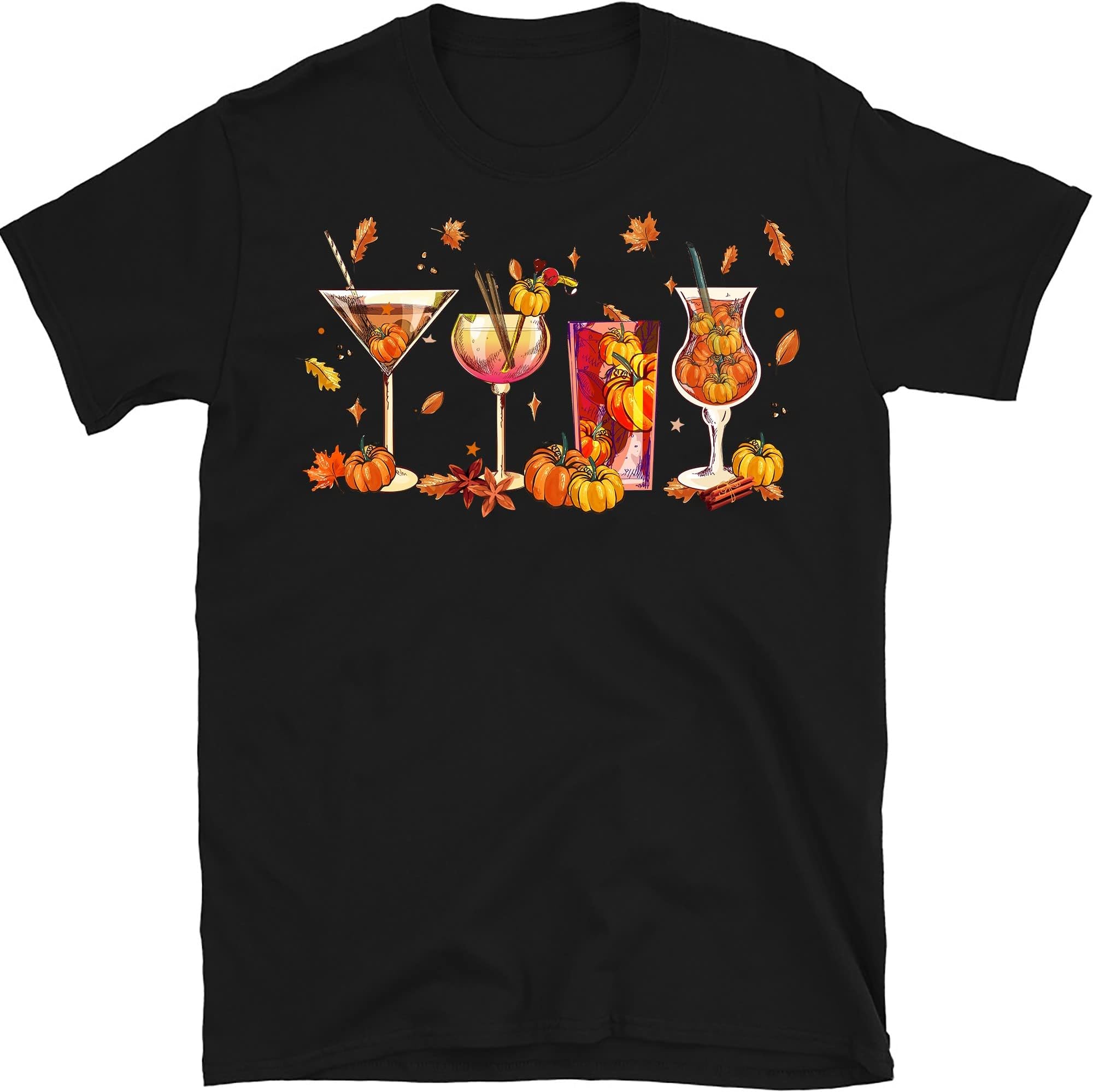 Fall Wine Shirt, Pumpkin Mulled Wine Iced, Pumpkin Spice Shirt, Warm Cozy Autumn Shirt, Thanksgiving Cocktail Shirt