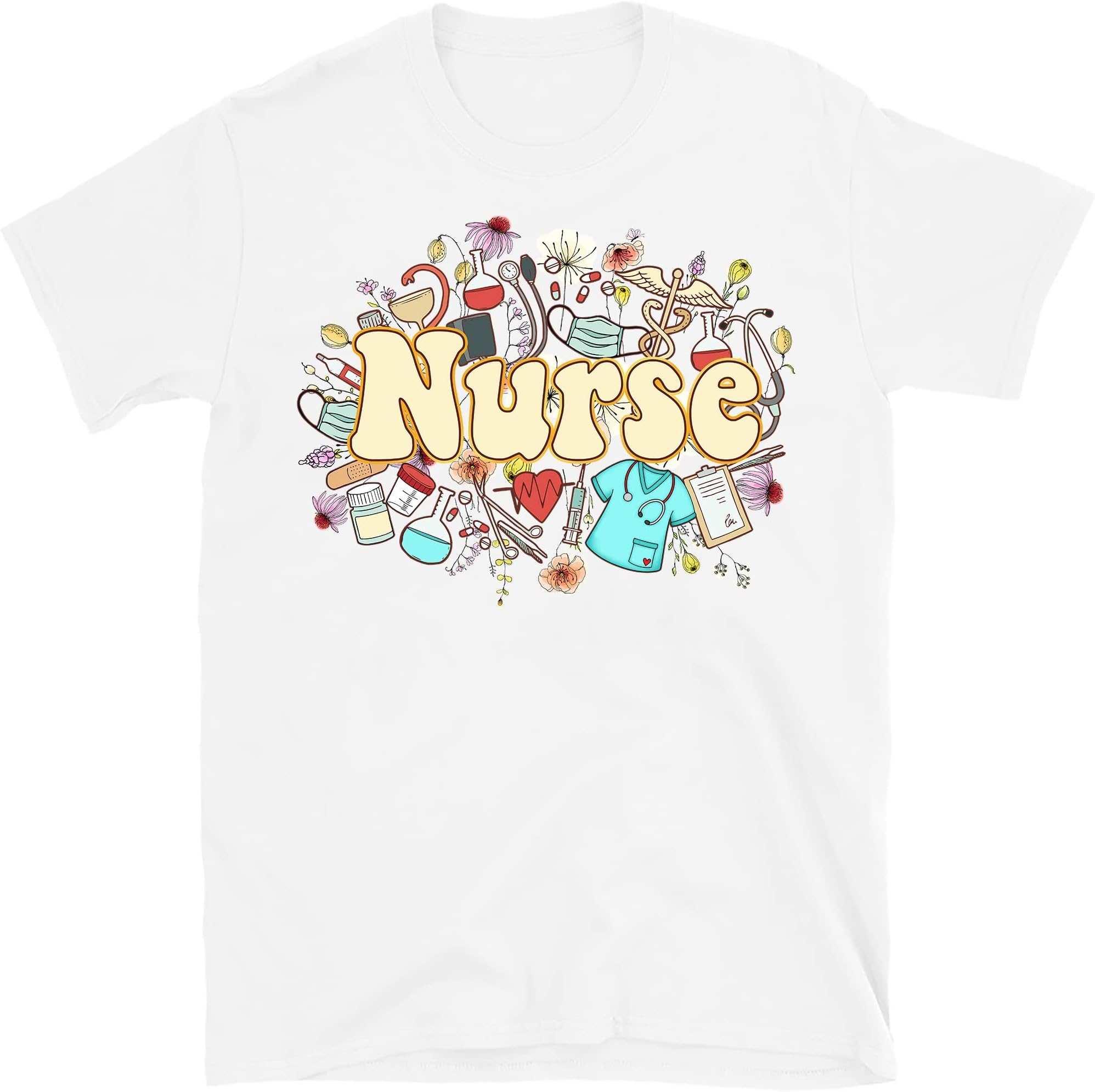 Boho Nurse Shirt, Nurse Floral Shirt, Nursing Shirt, Nurse Student Shirt, Nurses Week Gift, Nurse Gift, Gift for Nurse