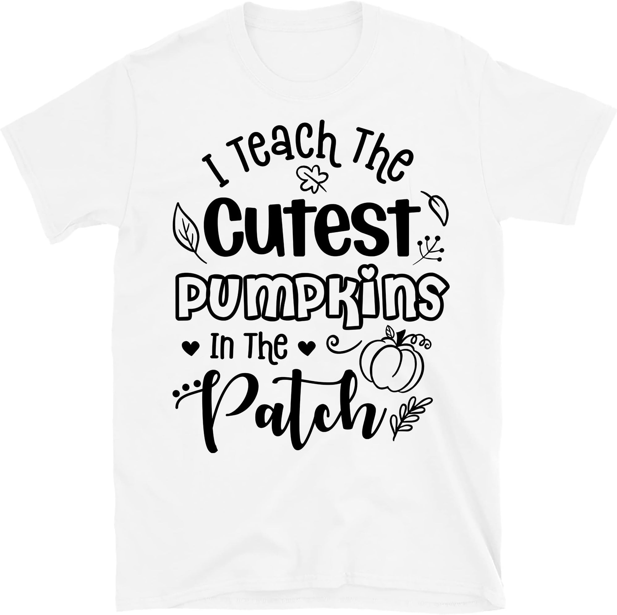 I Teach The Cutest Pumpkins in The Patch Shirt, Fall Teacher Shirts, Halloween Teacher Shirt, Pumpkin Teacher Shirt, Cute – White/XX-Large