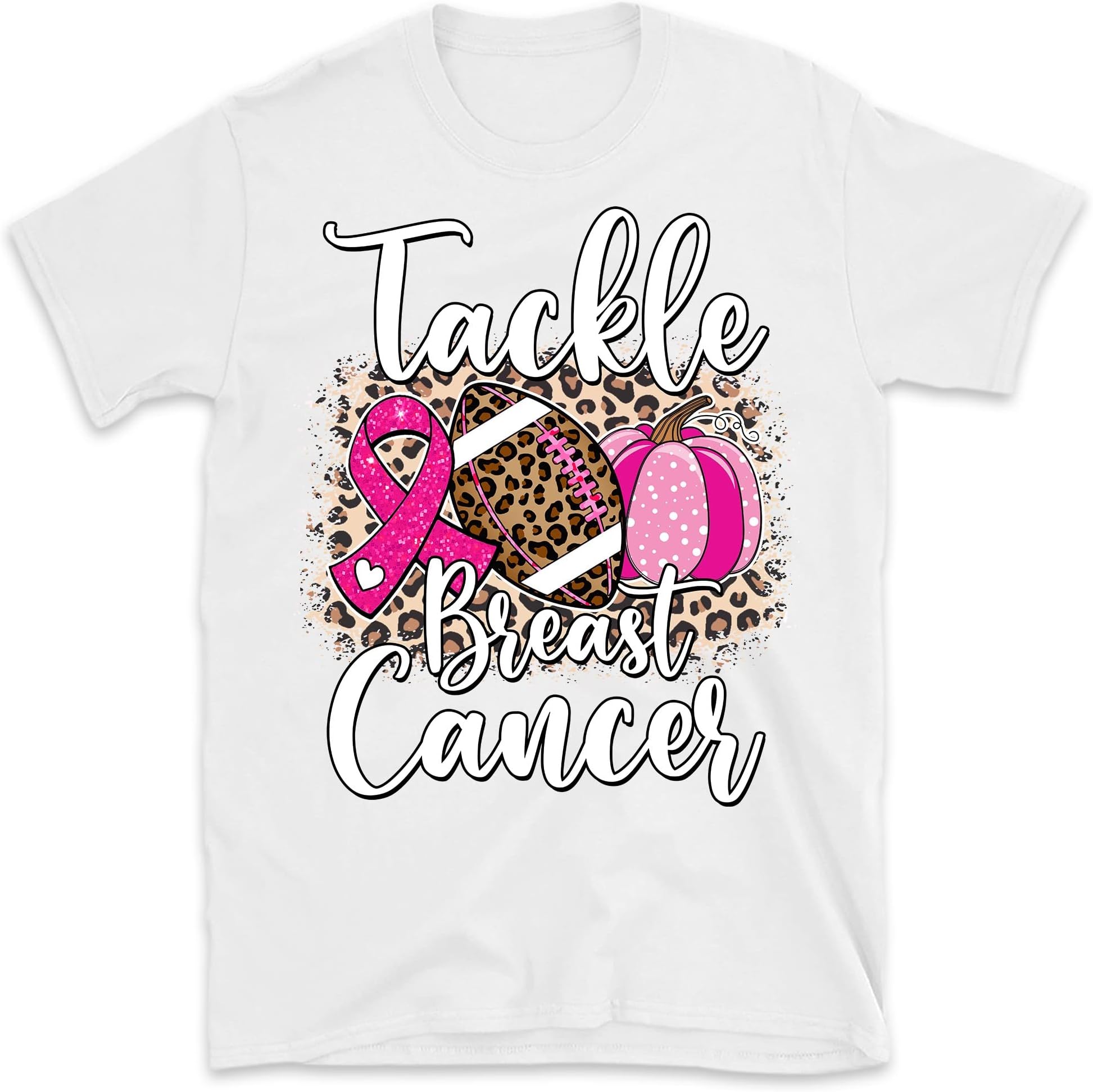 Breast Cancer Shirt, Breast Cancer Football Shirt, in October We Wear Pink and Watch Football, Pumpkin Shirt, Halloween Pumpkin Shirt G4F
