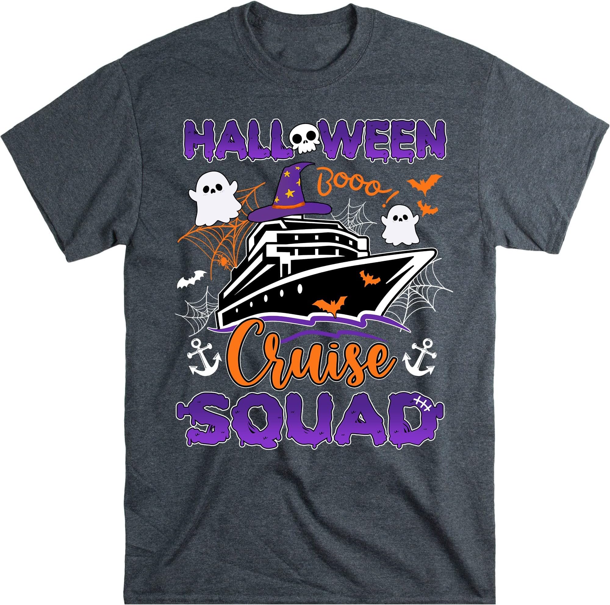 Halloween Cruise Squad Cruising Crew Spooky Season T-Shirt, Halloween Cruise Trip Tee, Halloween Cruise Matching Shirt