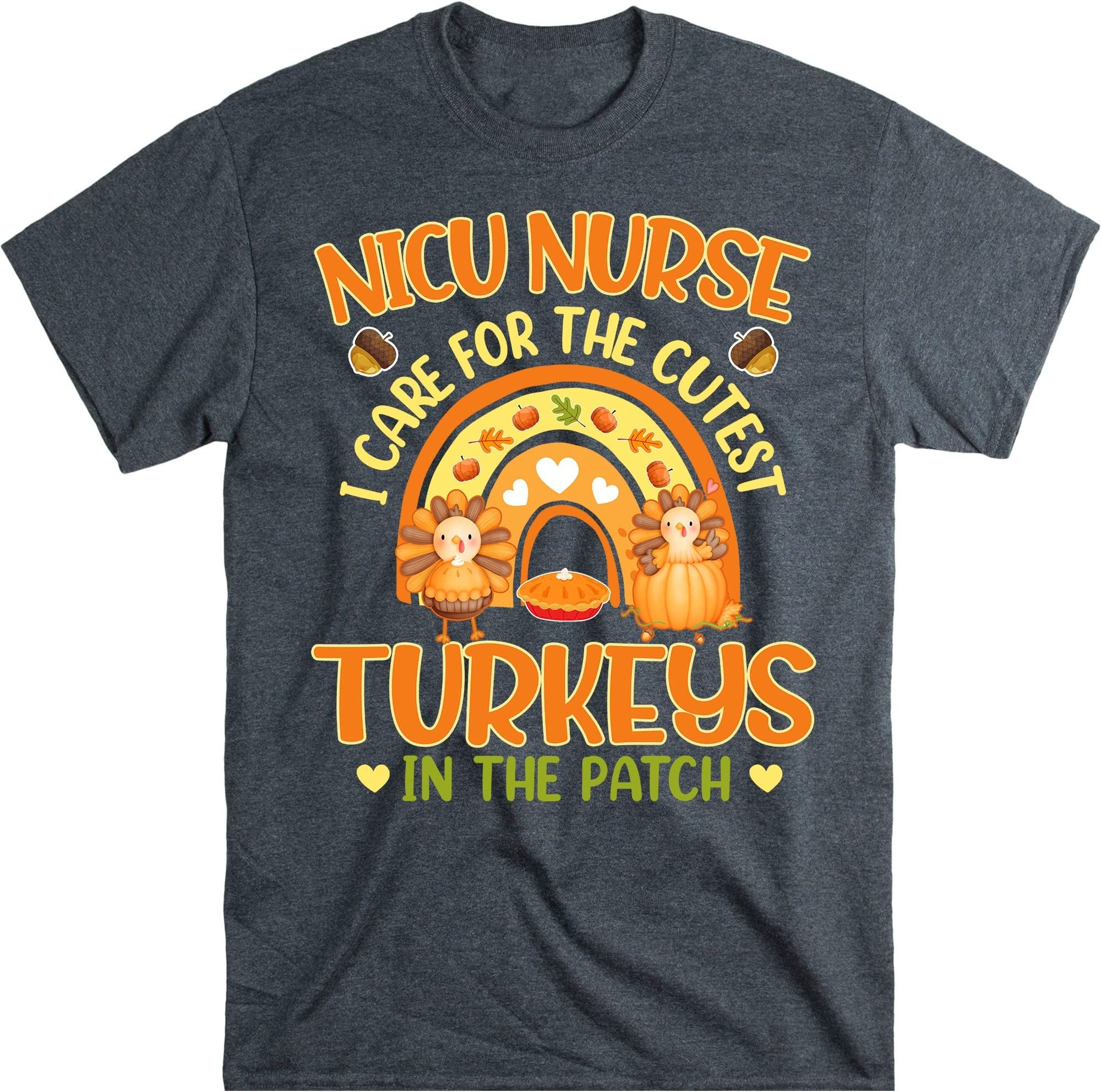 Nicu Nurse Thanksgiving Turkeys Rainbow Shirt, Neonatal ICU Unit, Rn Tshirt, Fall Nurse Shirt, Nurse Gifts, Thanksgiving Nursing