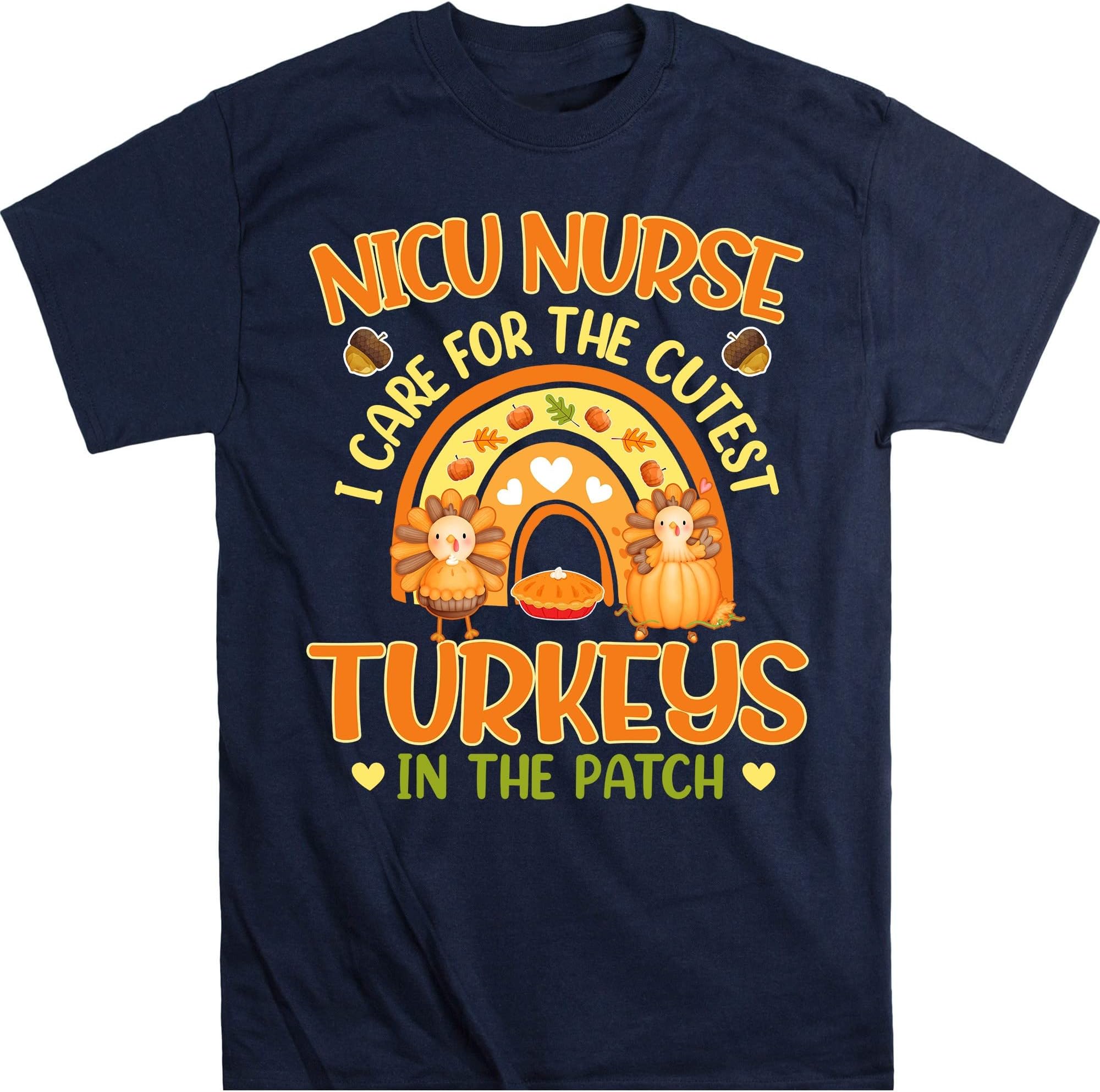 Nicu Nurse Thanksgiving Turkeys Rainbow Shirt, Neonatal ICU Unit, Rn Tshirt, Fall Nurse Shirt, Nurse Gifts, Thanksgiving Nursing