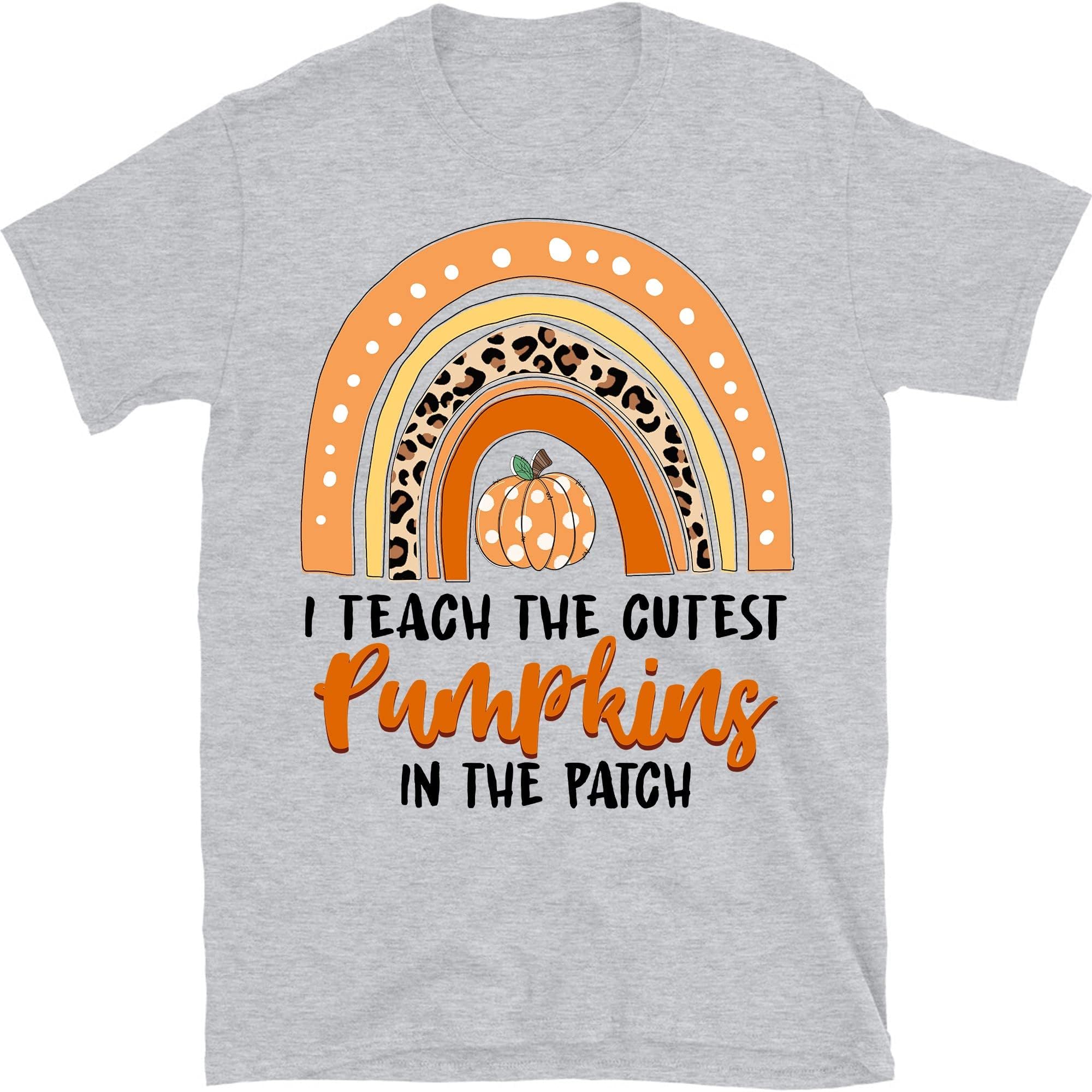 Halloween Fall Teacher Shirt, I Teach The Cutest Pumpkins in The Patch, Pumpkin Teacher Shirt, Halloween Teacher Shirt