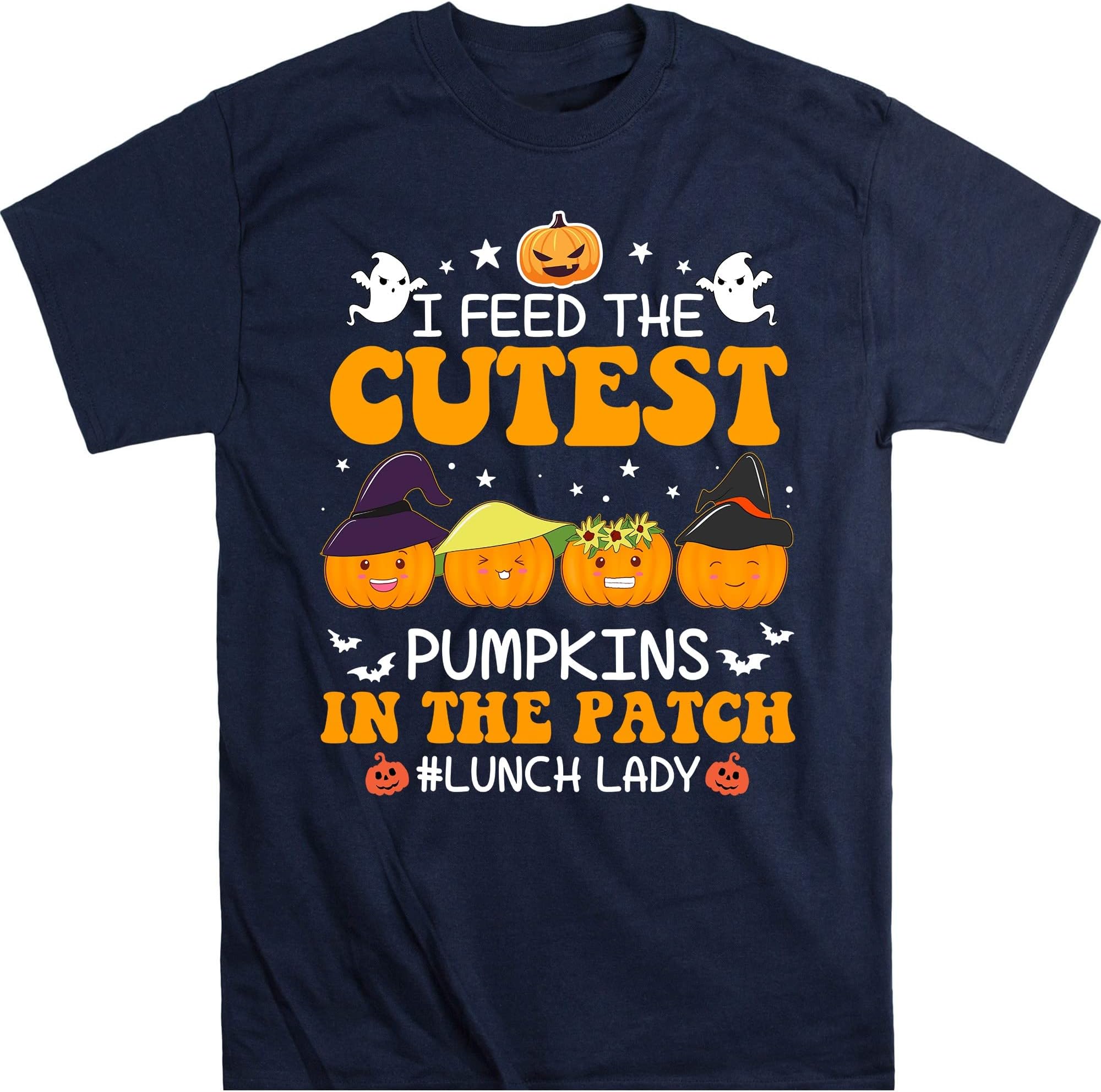 I Feed Cutest Pumpkins in The Patch Lunch Lady Shirt, Halloween Lunch Lady Gift, Cafeteria Crew Shirt