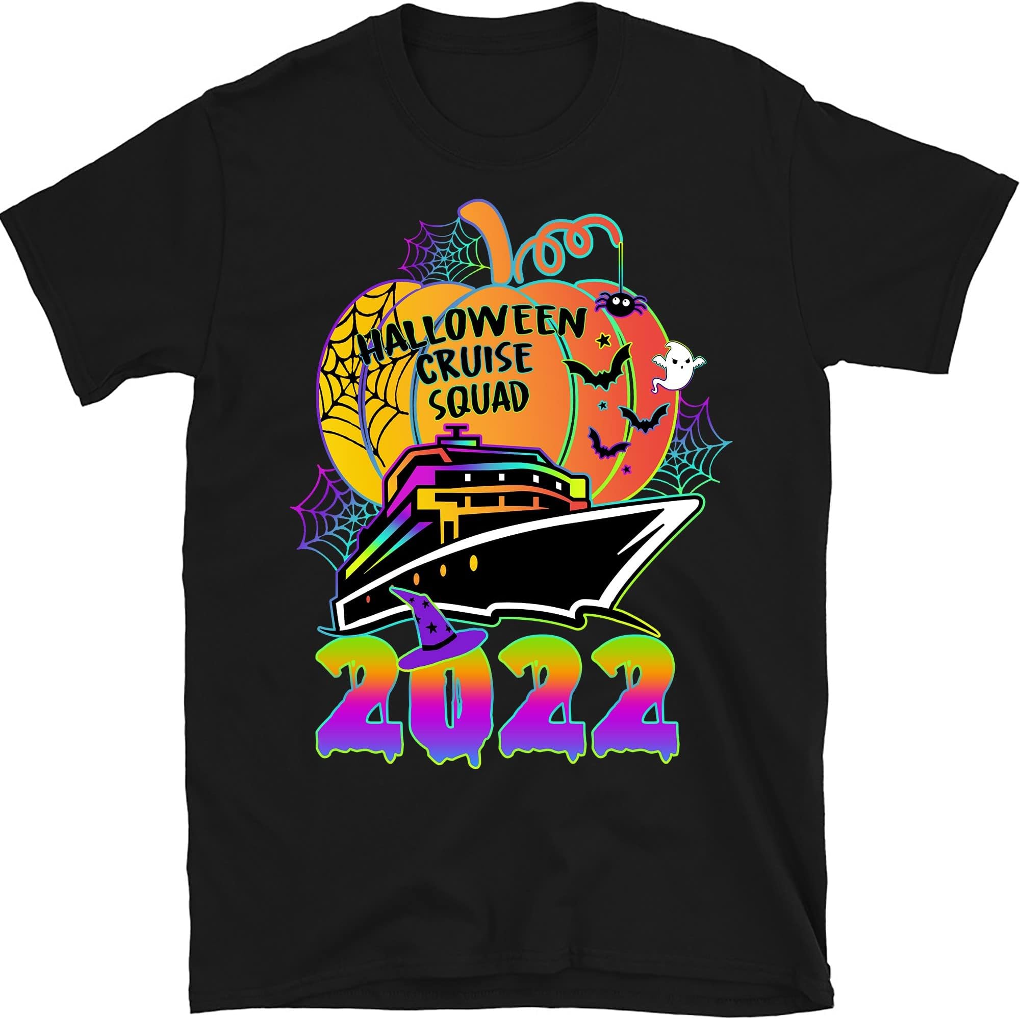 Halloween Cruise Squad Pumpkin Family Shirts 2022 Halloween Cruise Shirt Matching Family Tee Cruise Group Shirts – Black/XX-Large
