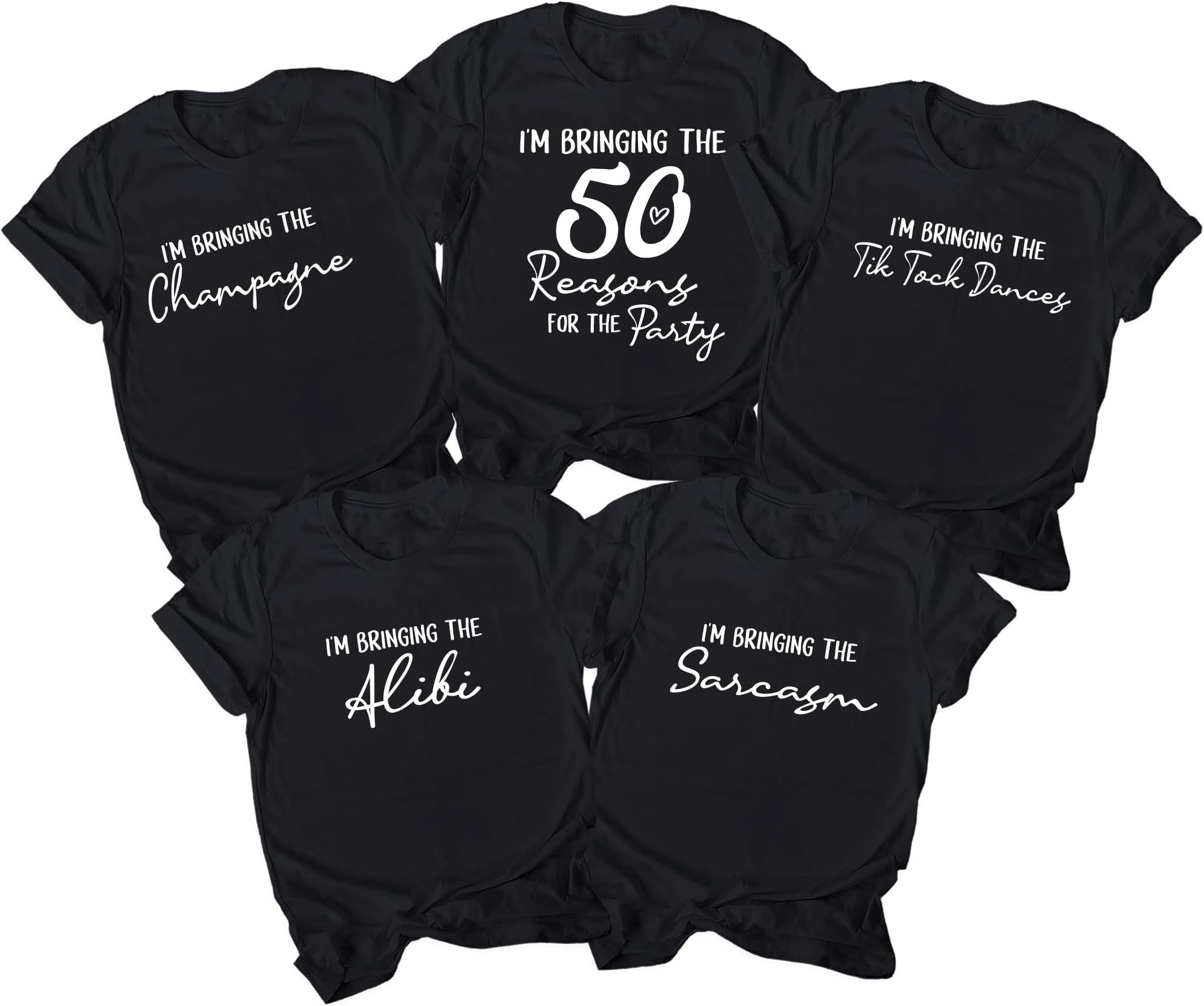 50th Birthday Shirt, Funny Birthday Group Shirts, Birthday Party T-Shirt, 50th 60th Birthday Gift, Fifty Birthday Group Shirt, 50th Birthday Tee Multicolored