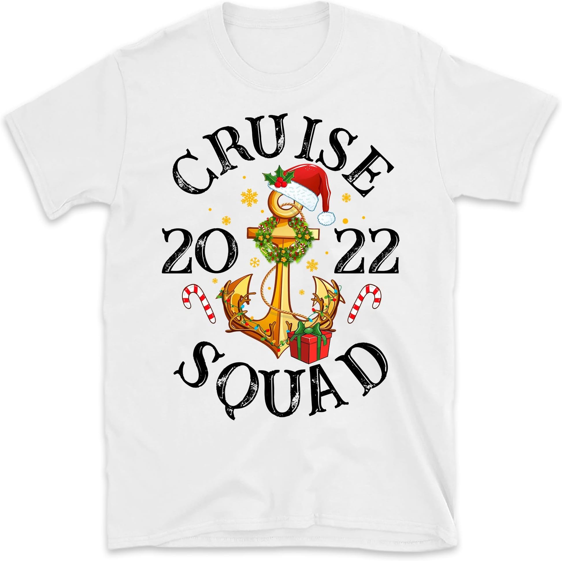Family Christmas Cruise Squad Shirt, Cruise Ship Santa Claus T-Shirt, Family Matching Shirts, Santa Reindeer Cruise Shirt, Cruisemas 2022 Multicolored