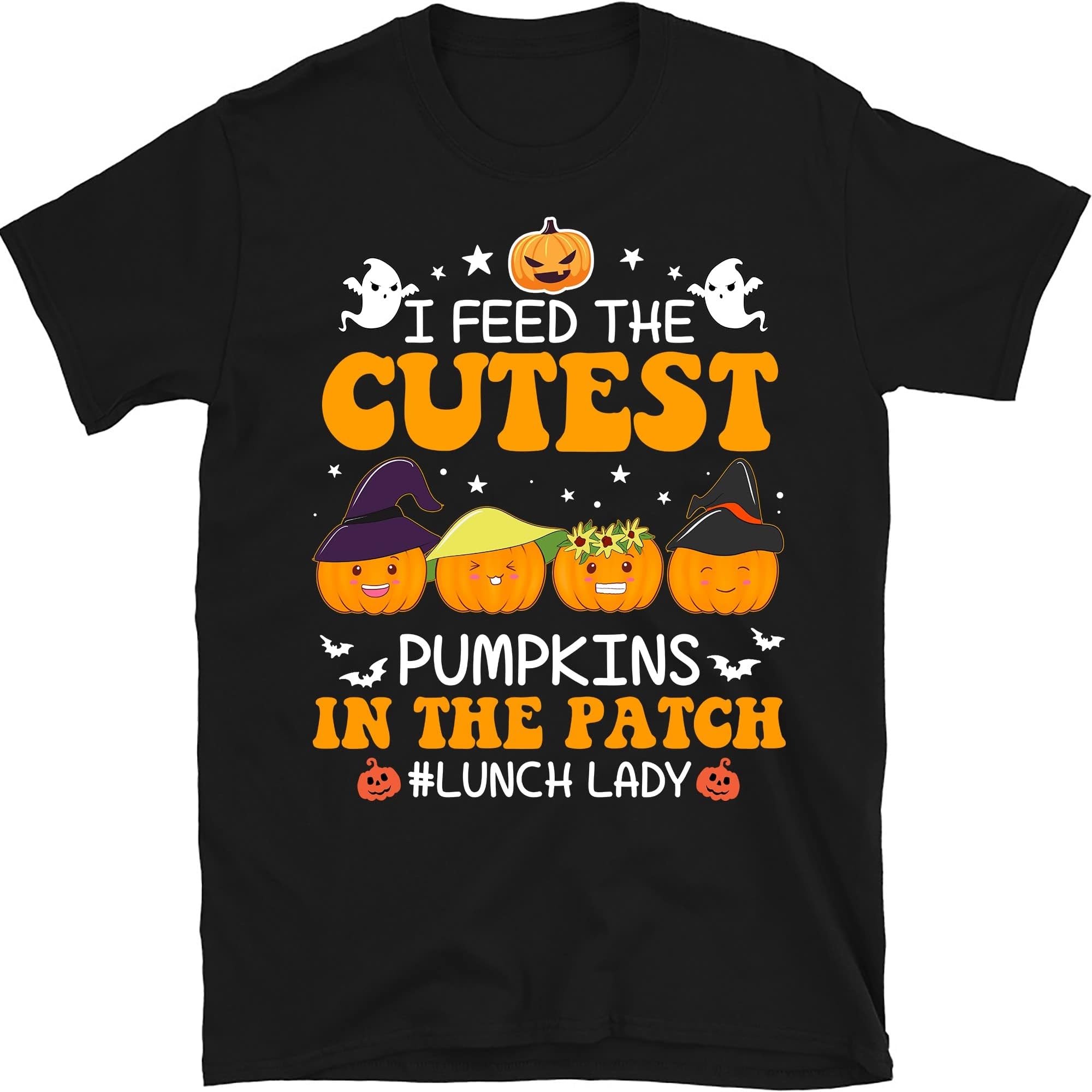 I Feed Cutest Pumpkins in The Patch Lunch Lady Shirt, Halloween Lunch Lady Gift, Cafeteria Crew Shirt