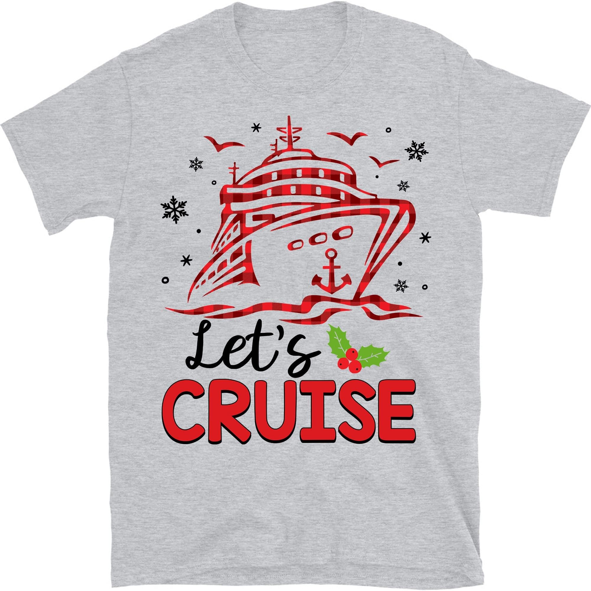 Let's Cruise Christmas 2022 Shirts, Cruisin Crew T-Shirt, Cruise Ship Vacation, Matching Family Shirts, Christmas Trip Tee