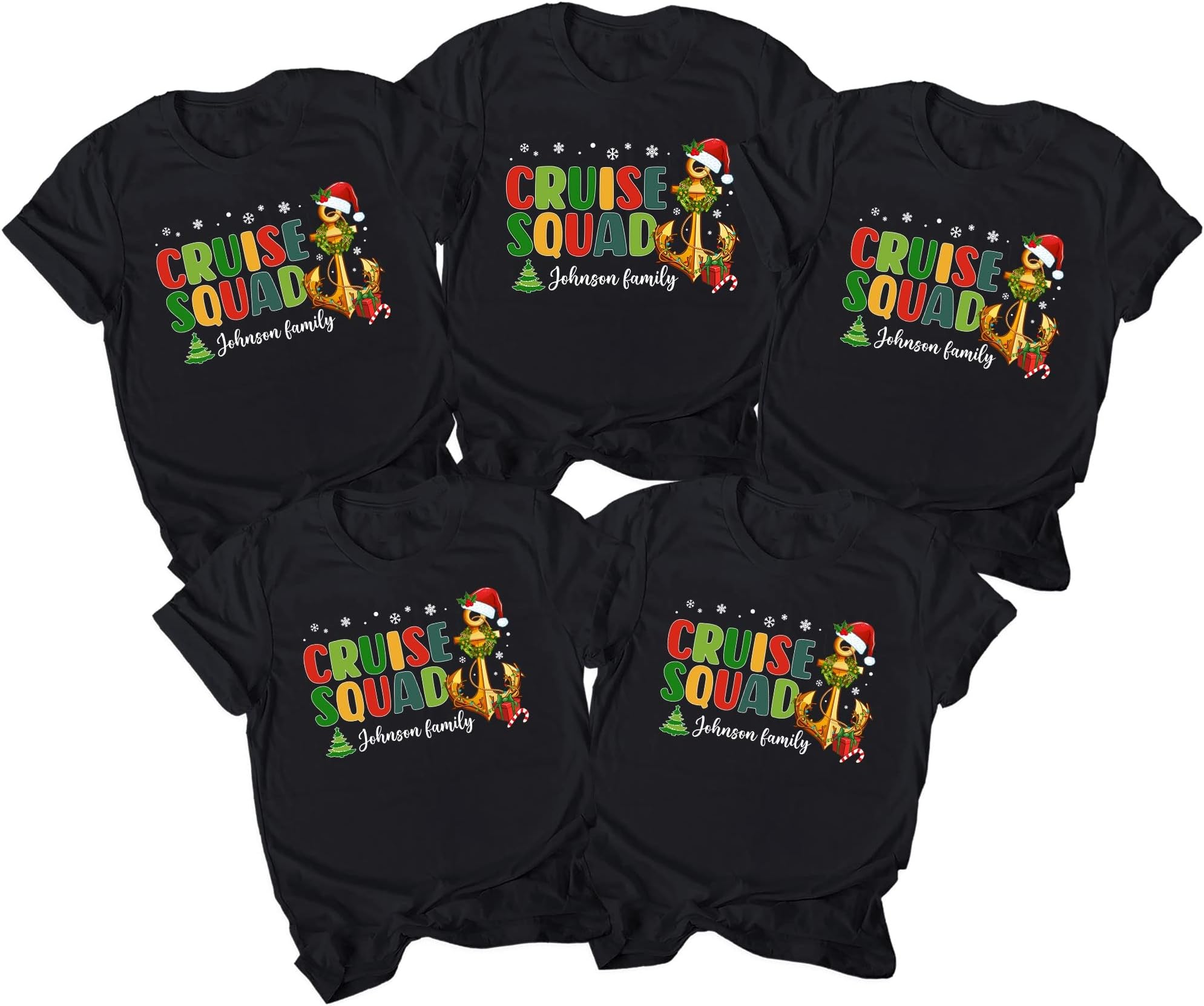 Family Christmas Santa Reindeer Cruise Shirt, Cruise Ship Santa Claus T-Shirt, Family Matching Shirts, Santa Reindeer Cruise Shirt, Cruisemas 2022 Multicolored