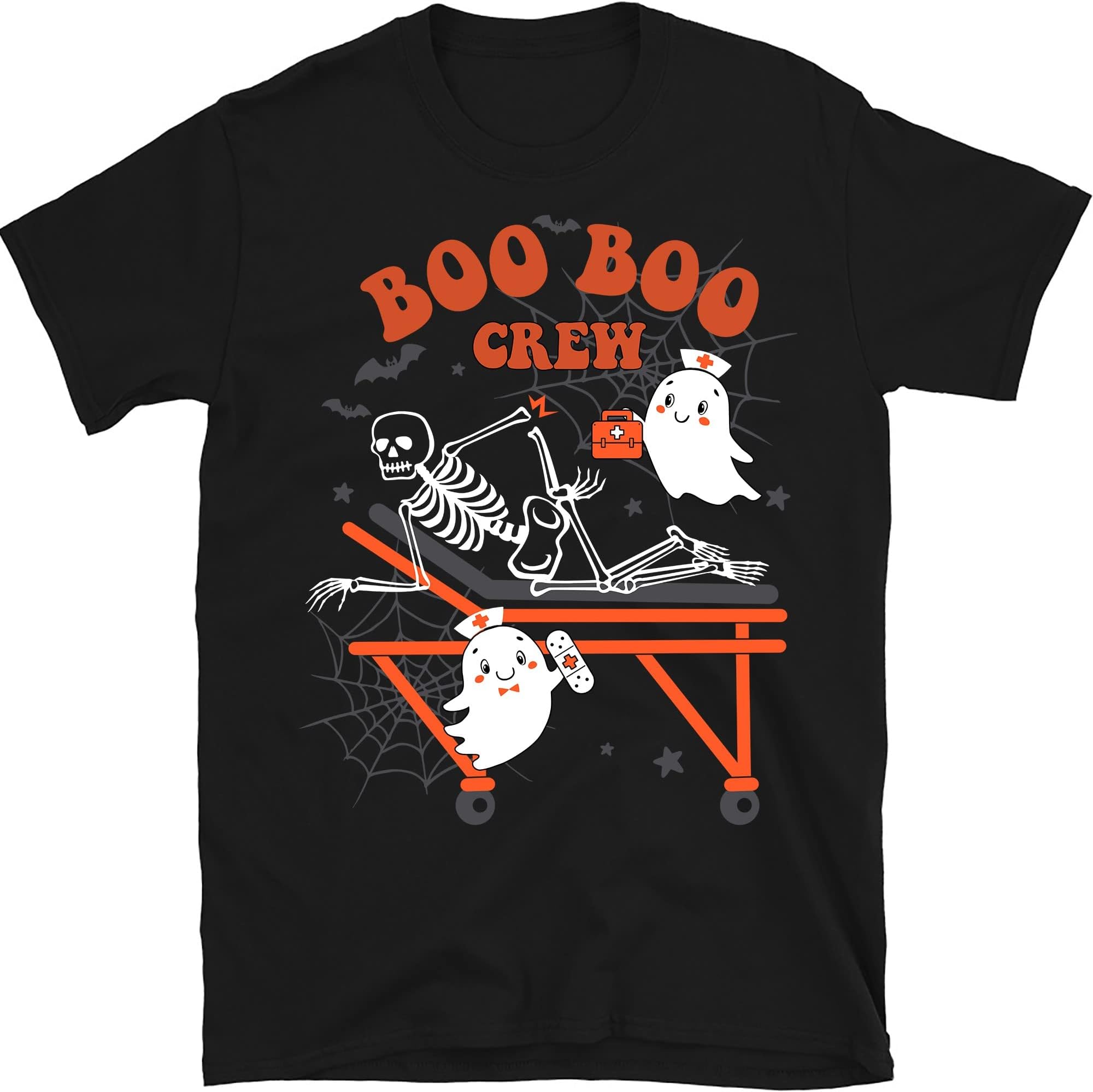 Funny Boo Boo Crew Shirt, Halloween Nurse Shirt,Halloween Nursing Shirt, Halloween Party, Halloween Shirt, Nurse Fall Shirt – Black/XX-Large