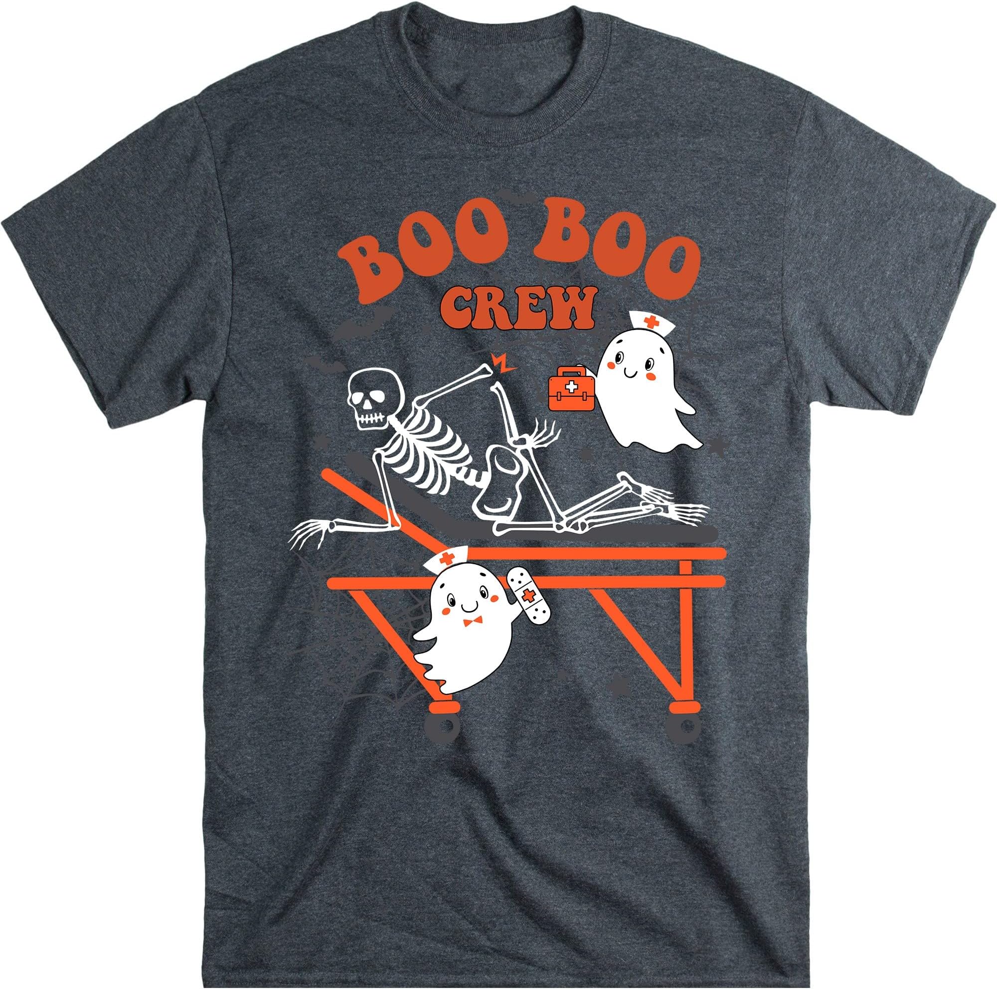 Funny Boo Boo Crew Shirt, Halloween Nurse Shirt,Halloween Nursing Shirt, Halloween Party, Halloween Shirt, Nurse Fall Shirt – Dark Heather/Small