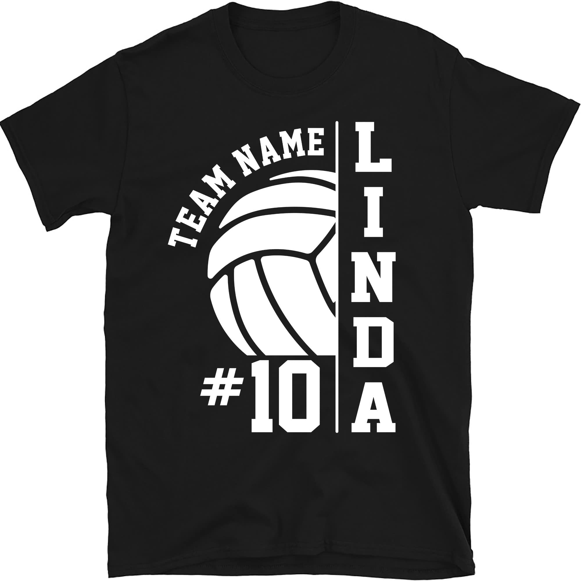 Personalized Volleyball Shirt, Custom Volleyball Shirts, Unisex Fit, Volleyball Mom Shirt, Player Number and Name Shirt, Team Spirit Shirt Multicolored