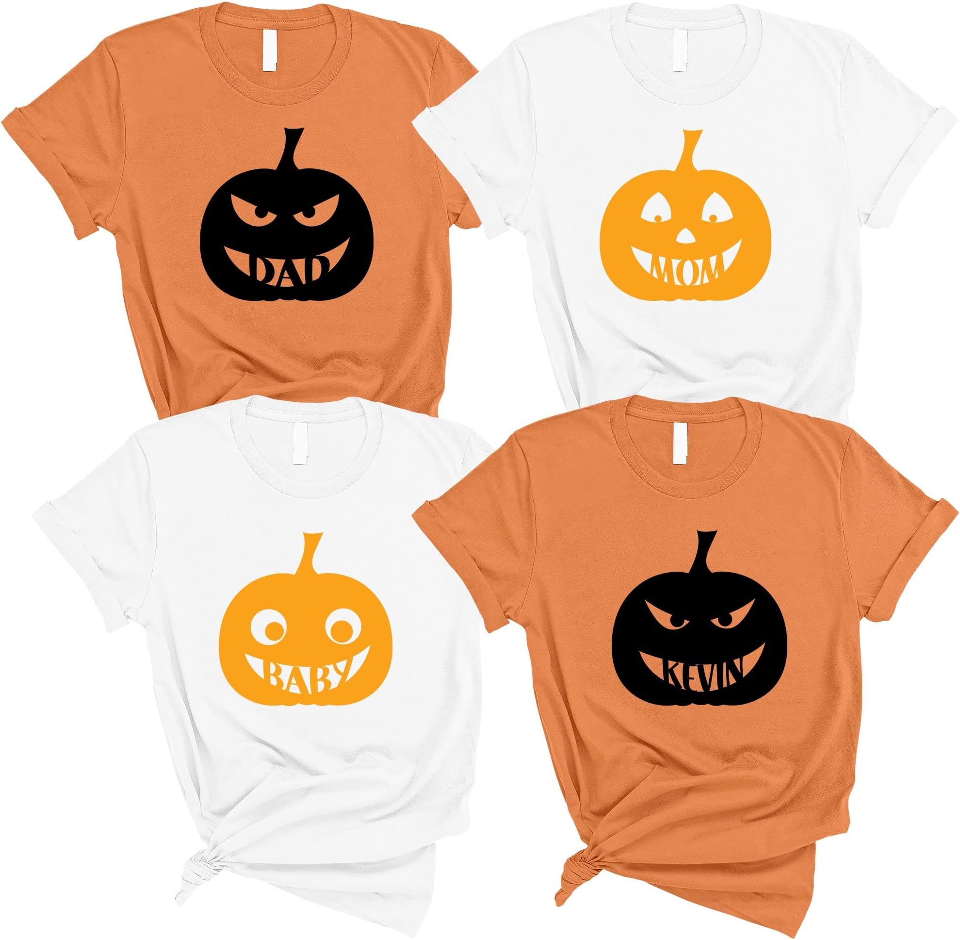 Family Halloween Shirts, Matching Halloween T-Shirt, Daddy Tops, Mommy Tshirt, Funny Halloween Tops,Family Pumpkin Outfit,Cute Pumpkin Tees