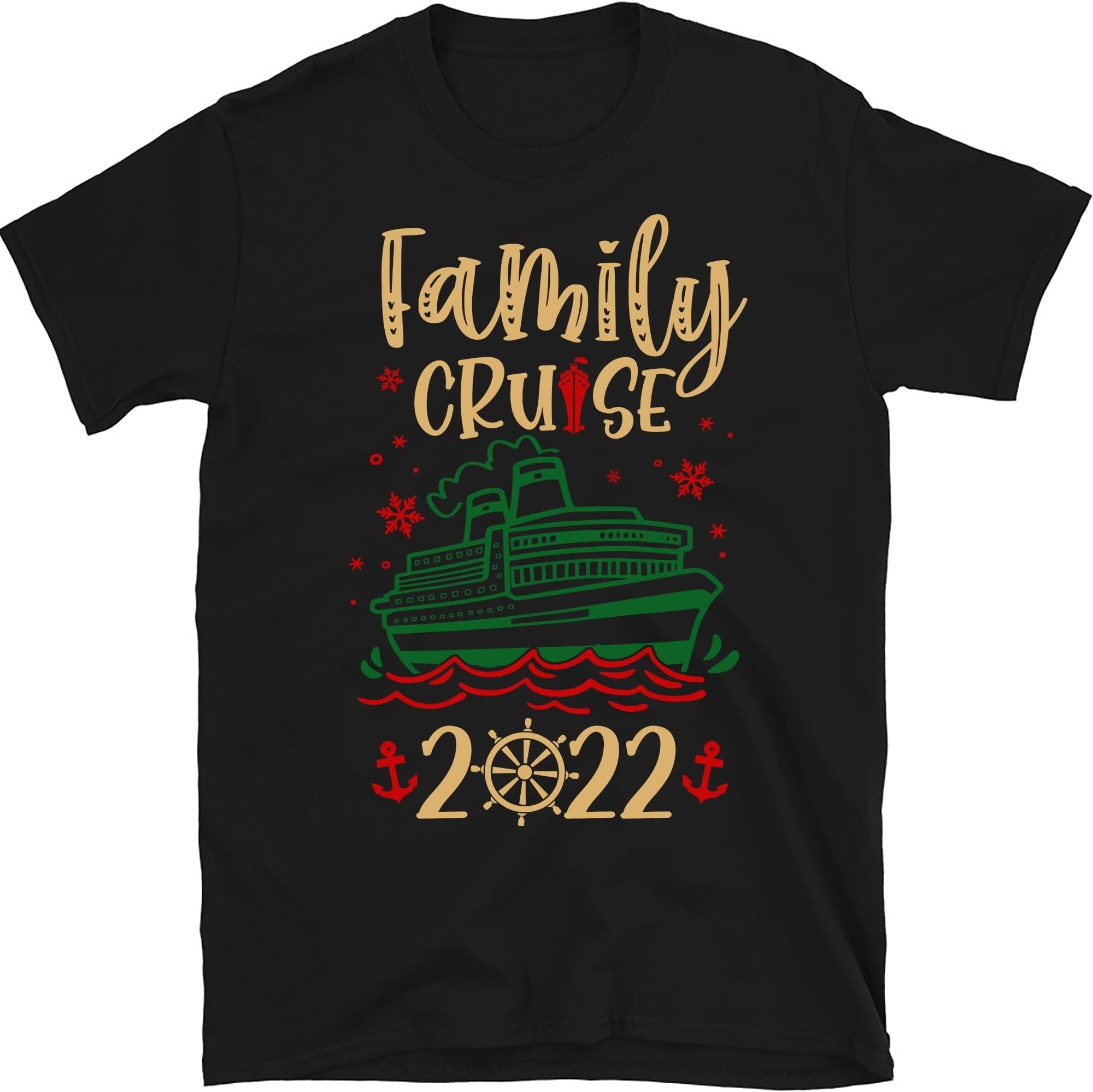 Christmas Cruise Squad Family Shirts, Matching Christmas Cruisin Crew Tee, Cruise Ship Vacation, Merry Xmas Gift, Cruise – Black/Medium
