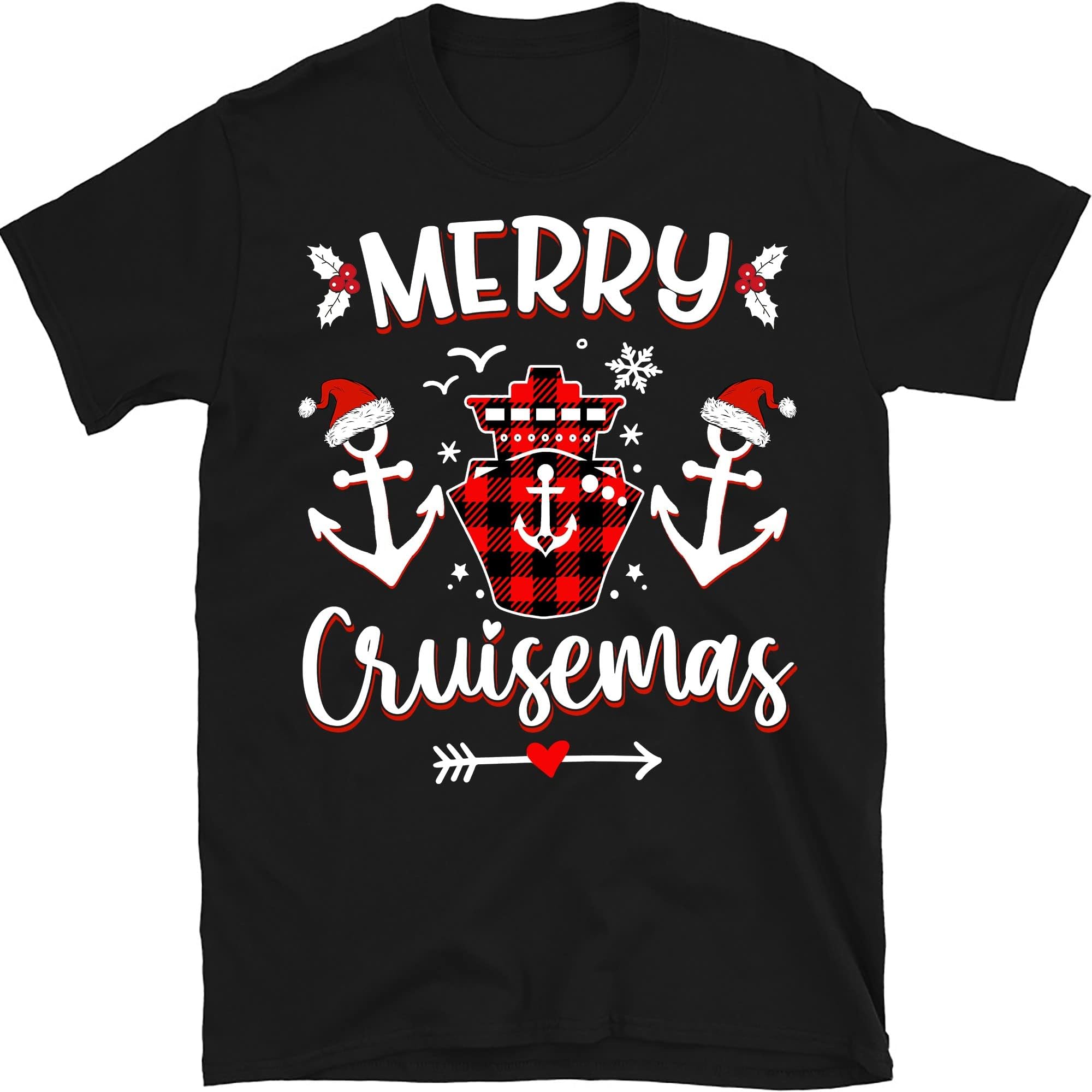 Merry Cruisemas Squad Family Christmas 2022 Shirts, Cruisin Crew T-Shirt, Cruise Ship Vacation, Matching Family Shirts, Christmas Trip Shirt TY Multicolored
