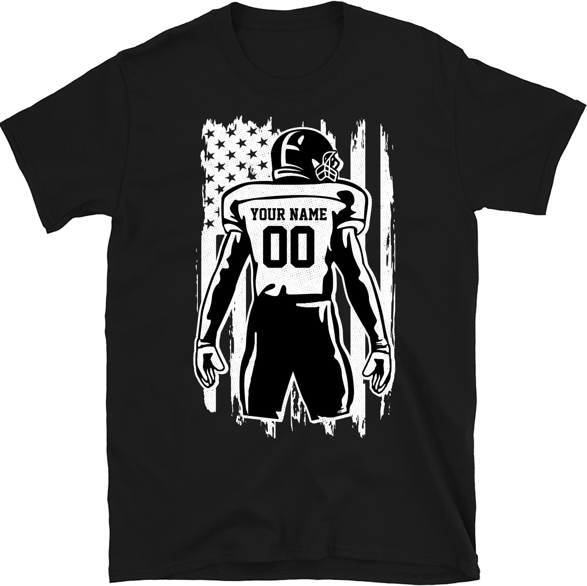 Football Shirt, Custom Player Name, Game Day Footbal Shirt, Football Jersey Gift,Custom Football, Football Mom Shirt, Favorite Player Jersey Multicolored