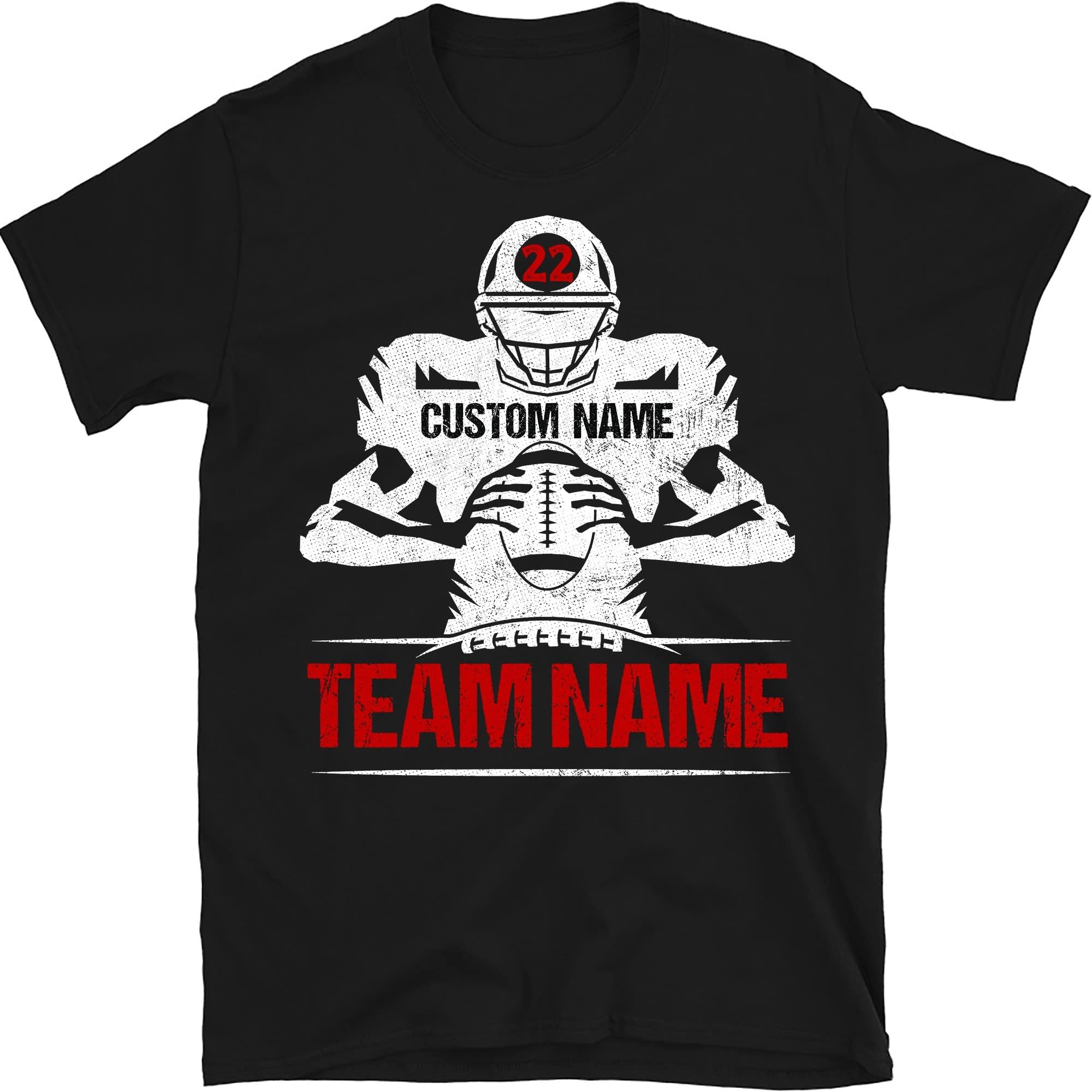 Football Shirt, Custom Player Name, Custom Football Shirt, Football Mom Shirt, Favorite Player Jersey, Football Jersey, Football Name Shirts Multicolored