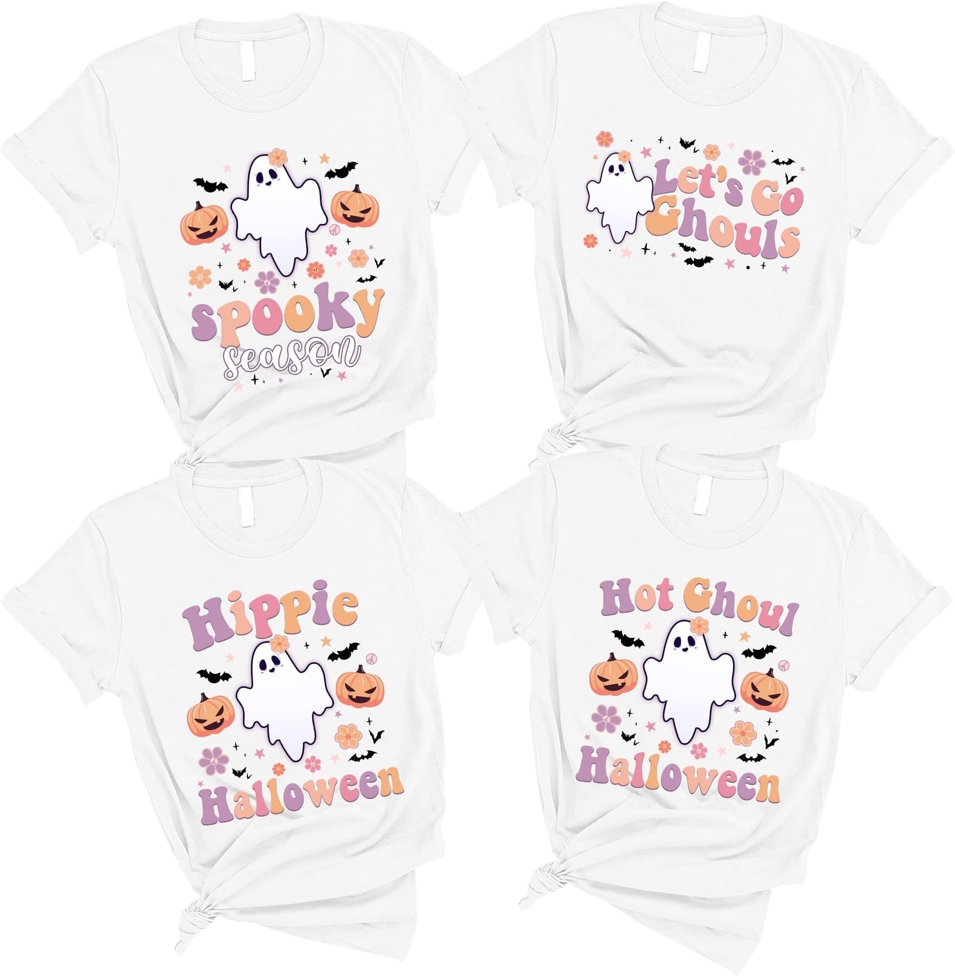 Spooky Season, Ghoul Shirt, Ghost Shirt, Trick or Treat Shirt, Kids Gift Hallowen, Boo Shirt, Funny Halloween Shirts, Halloween Party Tee Multicolored