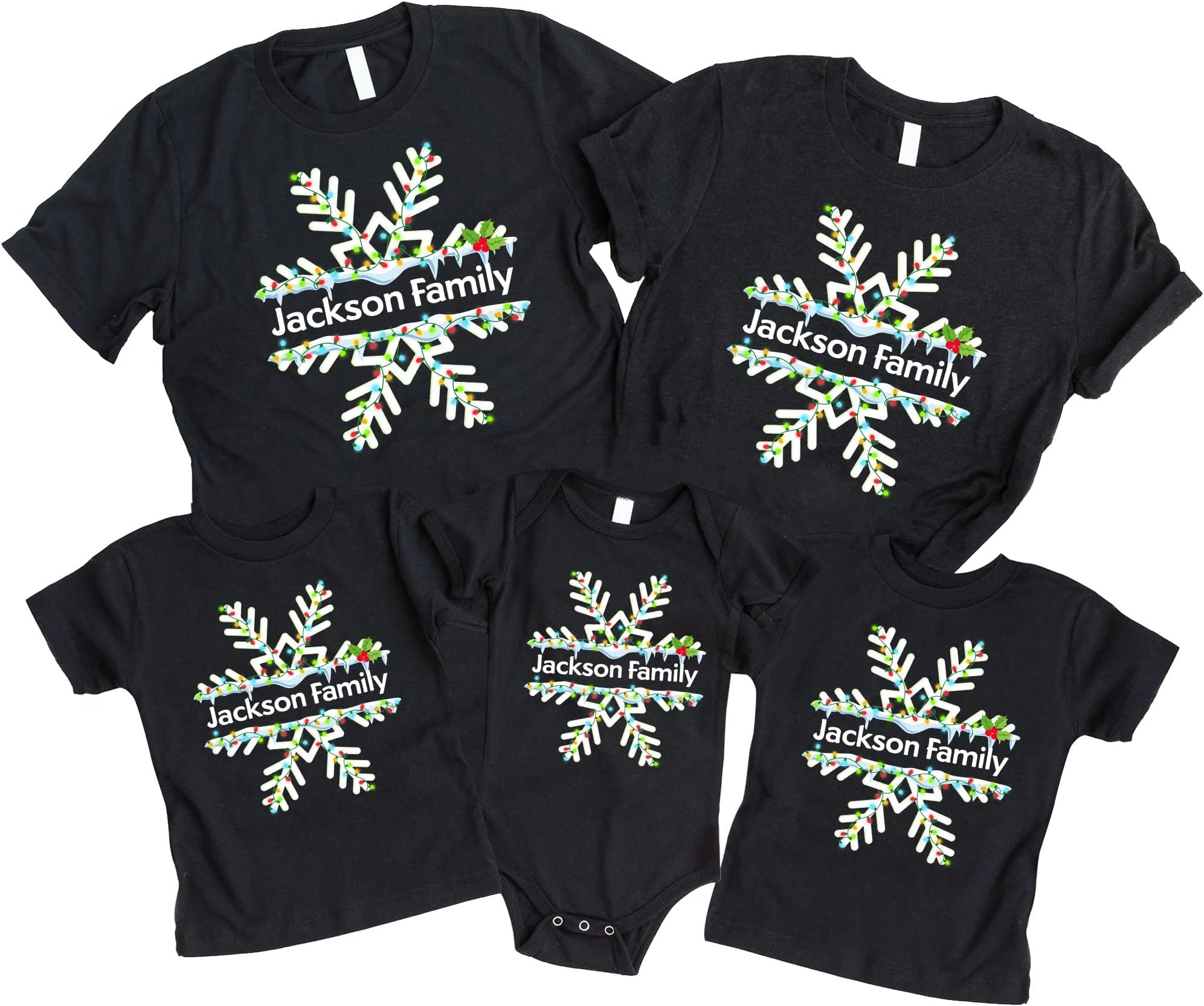 Matching Family Christmas Shirts, Christmas Shirts,Custom Family Shirts,Family Photoshoot Shirts,Personalized Christmas Multicolored