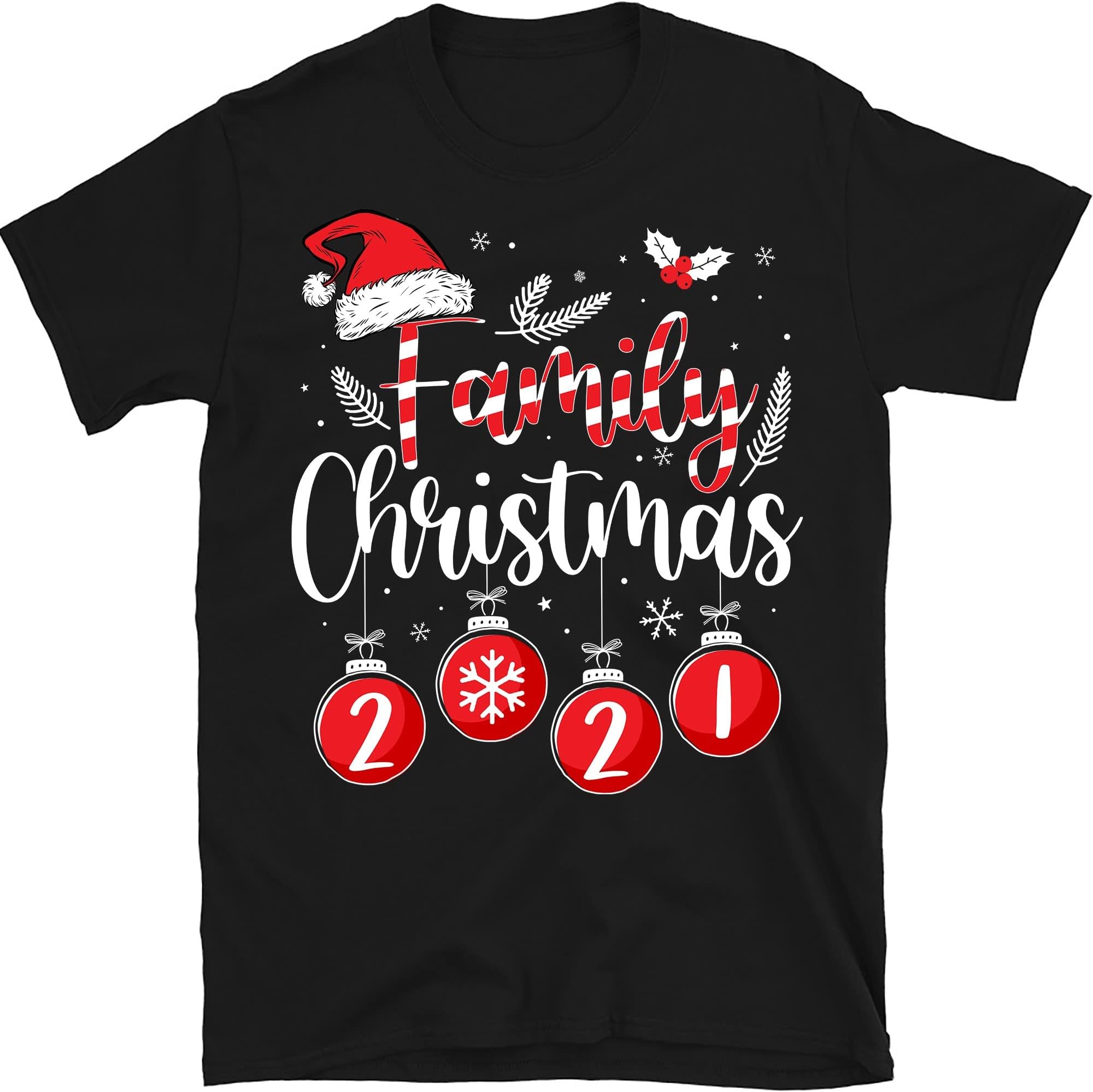 Christmas 2021 Shirt, Family Christmas Shirt, Personalized Christmas Pajamas, Holiday Pajamas Shirt – Black/XX-Large