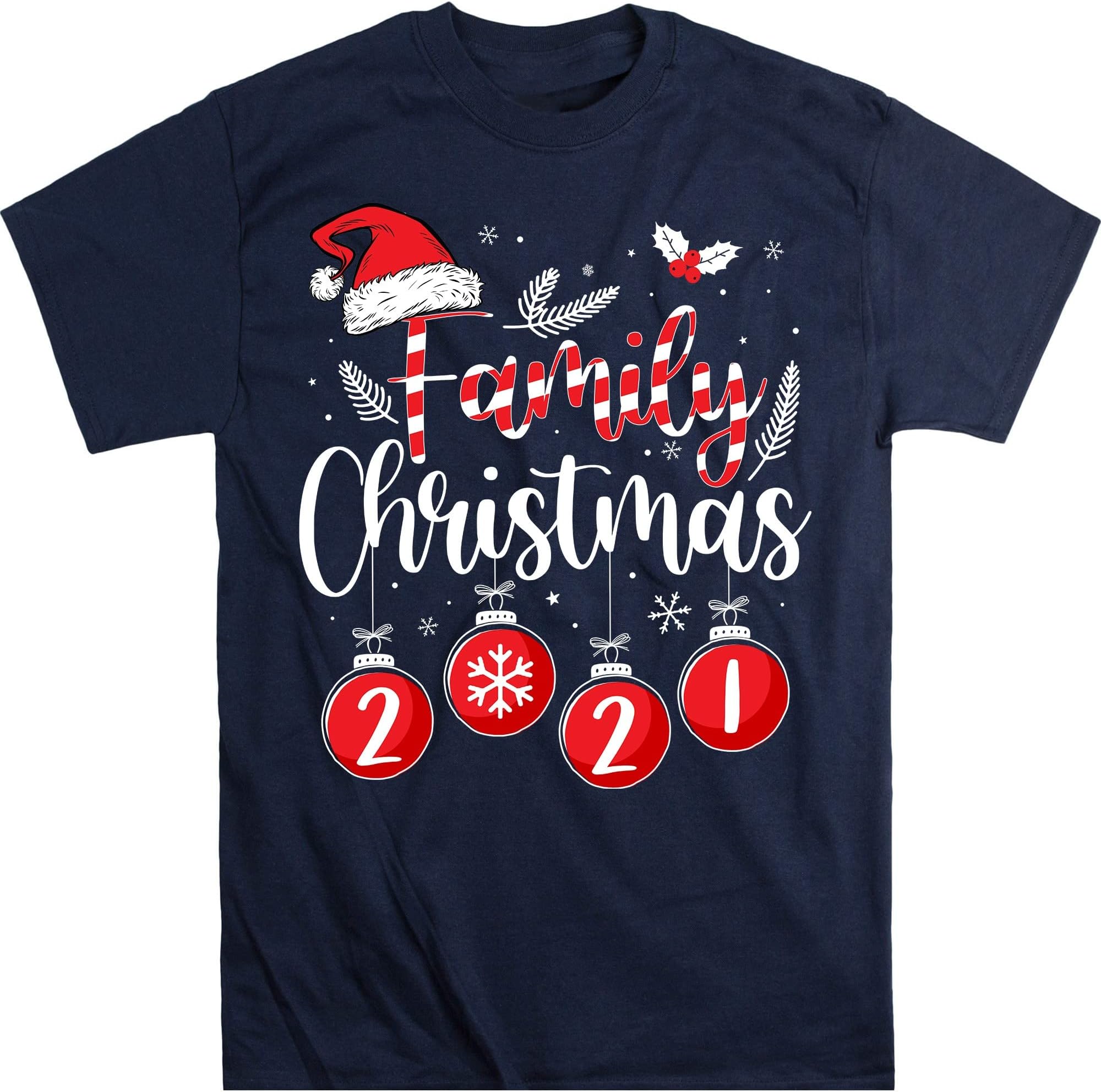 Christmas 2021 Shirt, Family Christmas Shirt, Personalized Christmas Pajamas, Holiday Pajamas Shirt – Navy/3X-Large