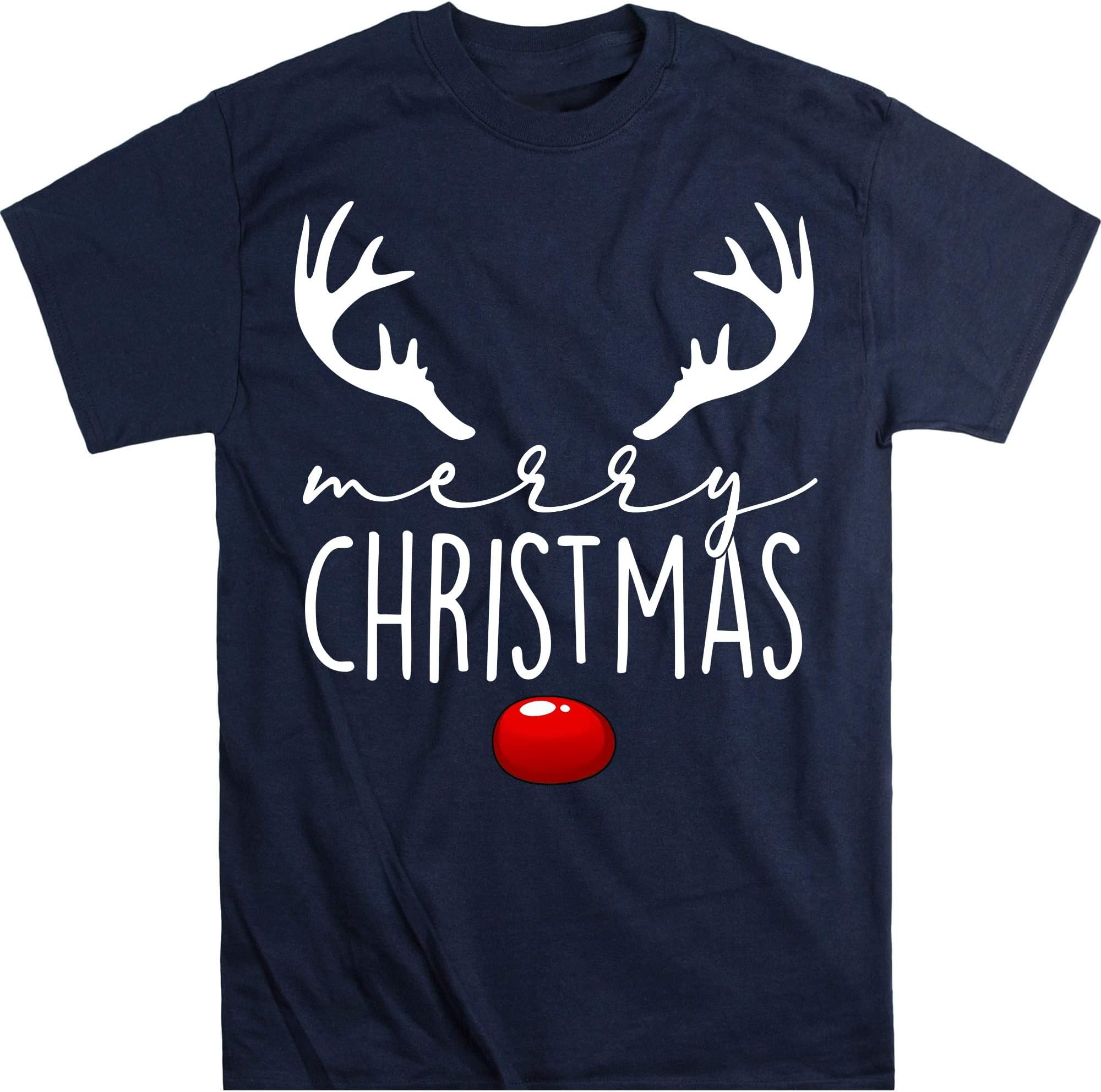 Merry Christmas Shirt, Christmas Family Shirt, Christmas Matching Shirt, Holiday Shirt, Shirts – Navy/X-Large