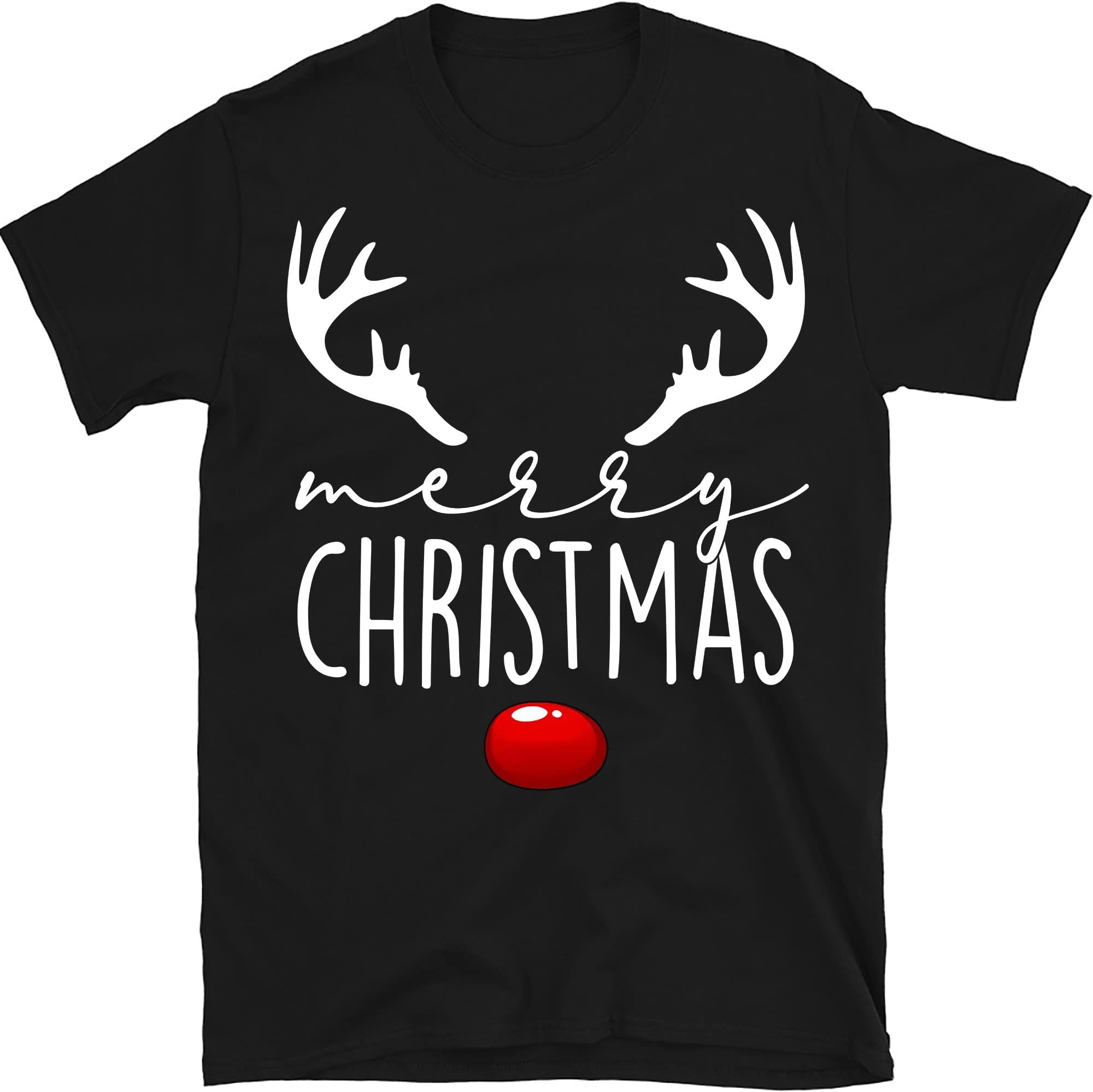 Merry Christmas Shirt, Christmas Family Shirt, Christmas Matching Shirt, Holiday Shirt, Shirts – Black/XX-Large