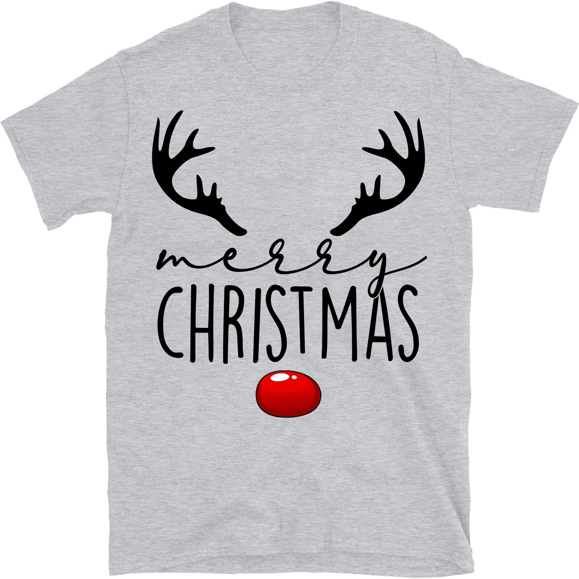Merry Christmas Shirt, Christmas Family Shirt, Christmas Matching Shirt, Holiday Shirt, Shirt – Sport Grey/X-Large