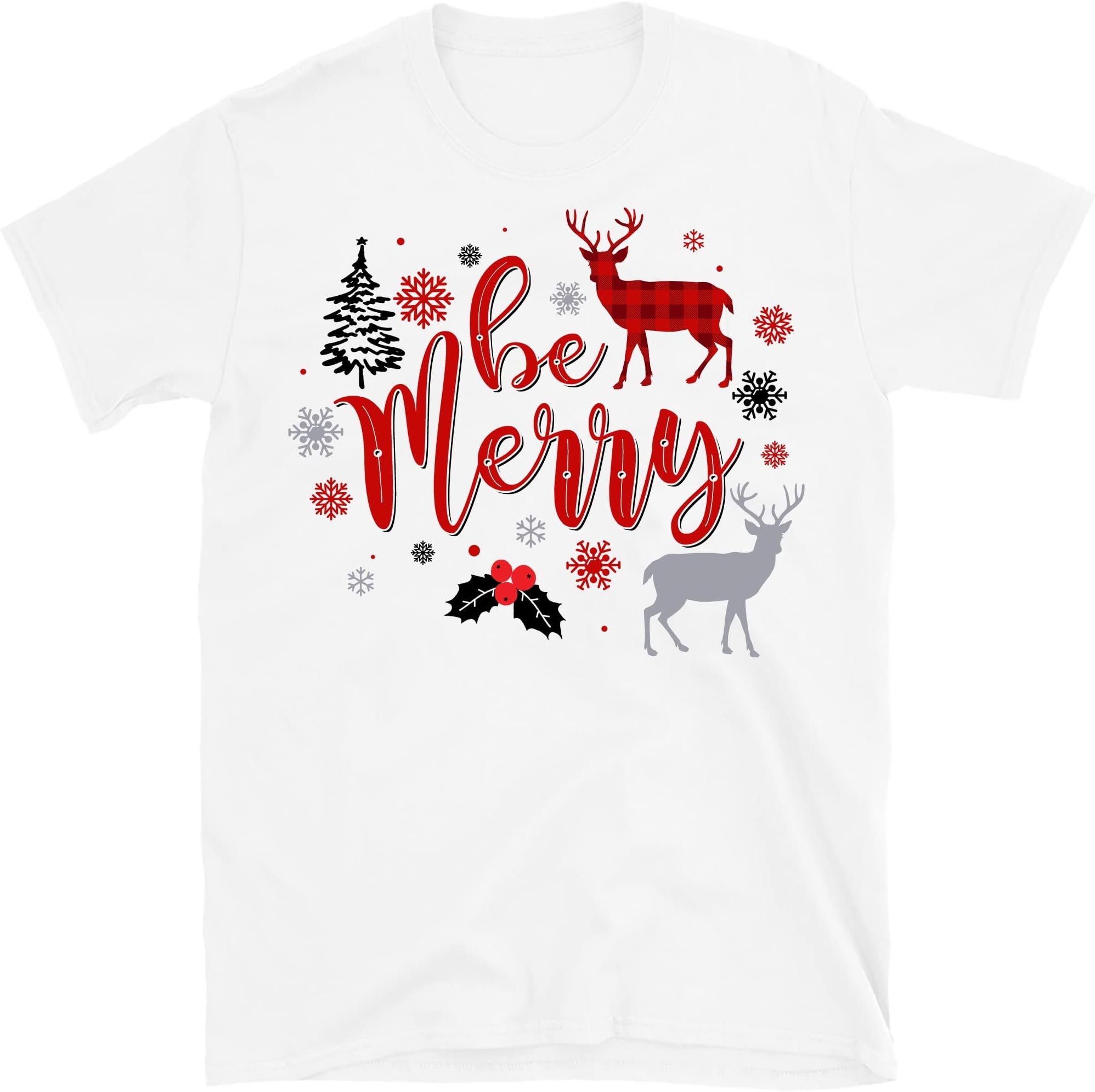 Be Merry Christmas Family Shirts, Family Matching Christmas Shirt, Christmas Family Shirts – White/XX-Large