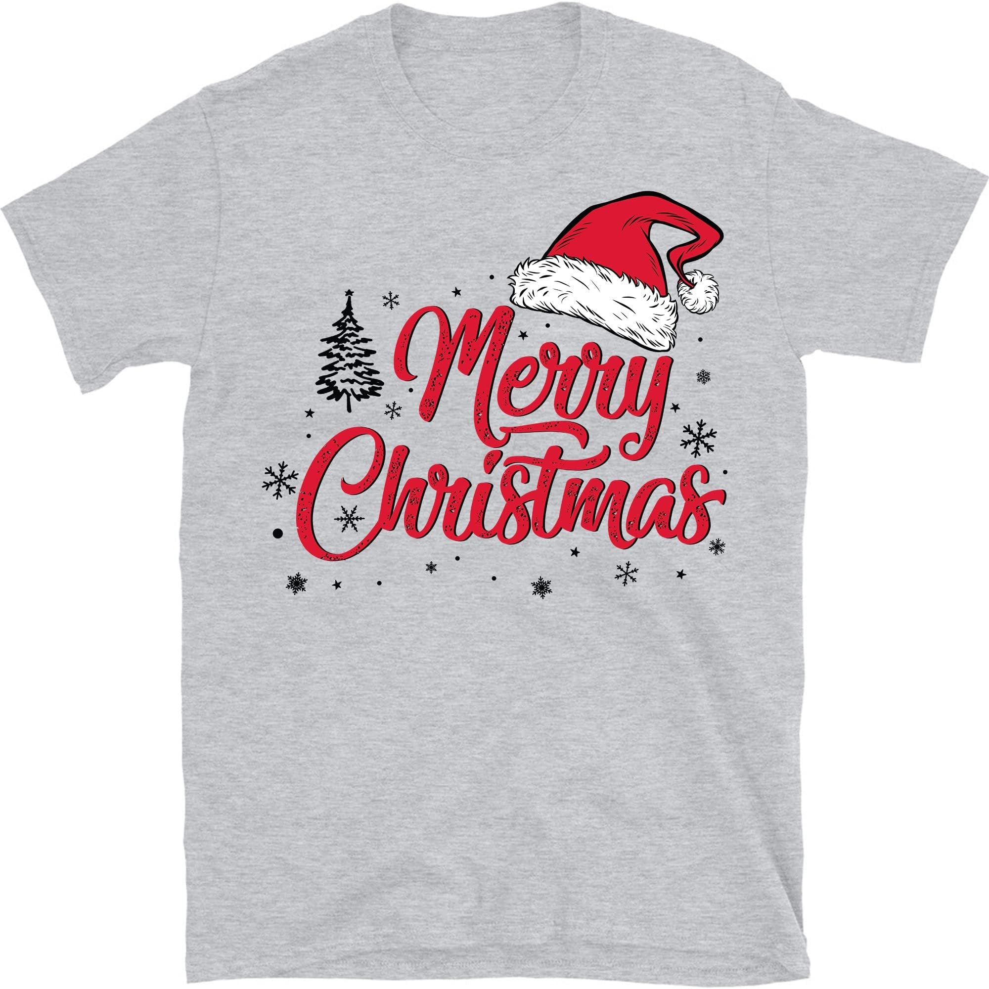 Merry Christmas Family Shirts, Family Matching Christmas Shirt, Christmas Family Shirts – Sport Grey/3X-Large