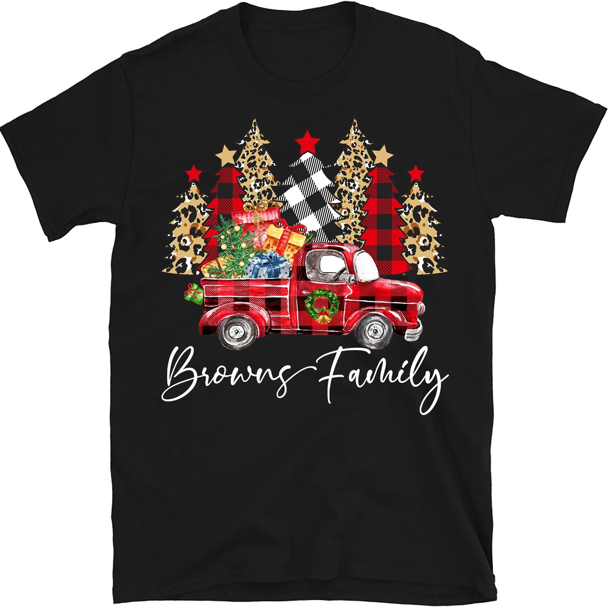 Custom Christmas Family Tee, Custom Family Shirts, Merry Xmas Shirt, Christmas 2021 Shirt, Family Matching Tees, Xmas T-Shirt Multicolored