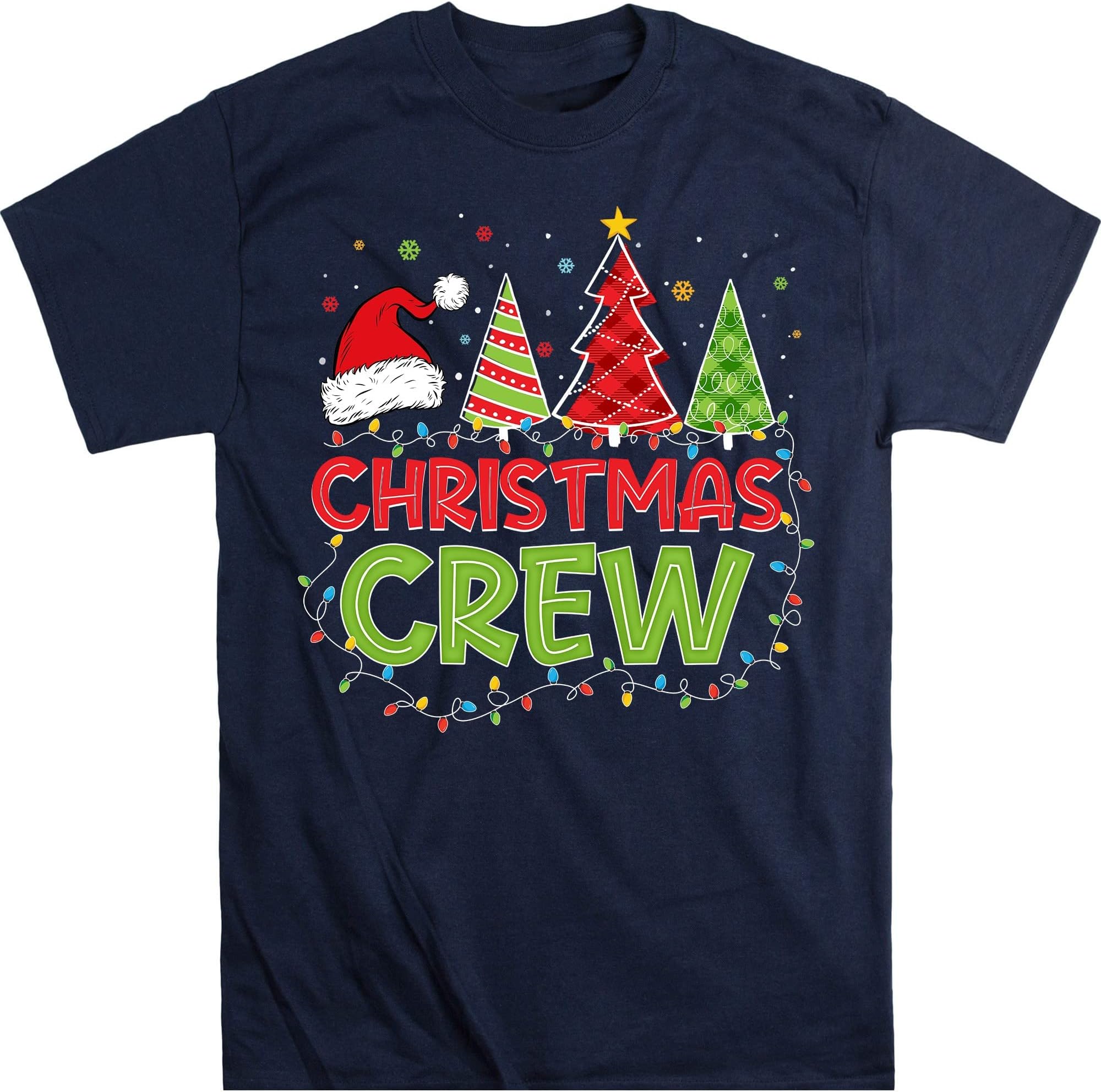 Christmas Crew Family Matching Shirts, Christmas Tee, Christmas Family Vacation Tees – Navy/XX-Large